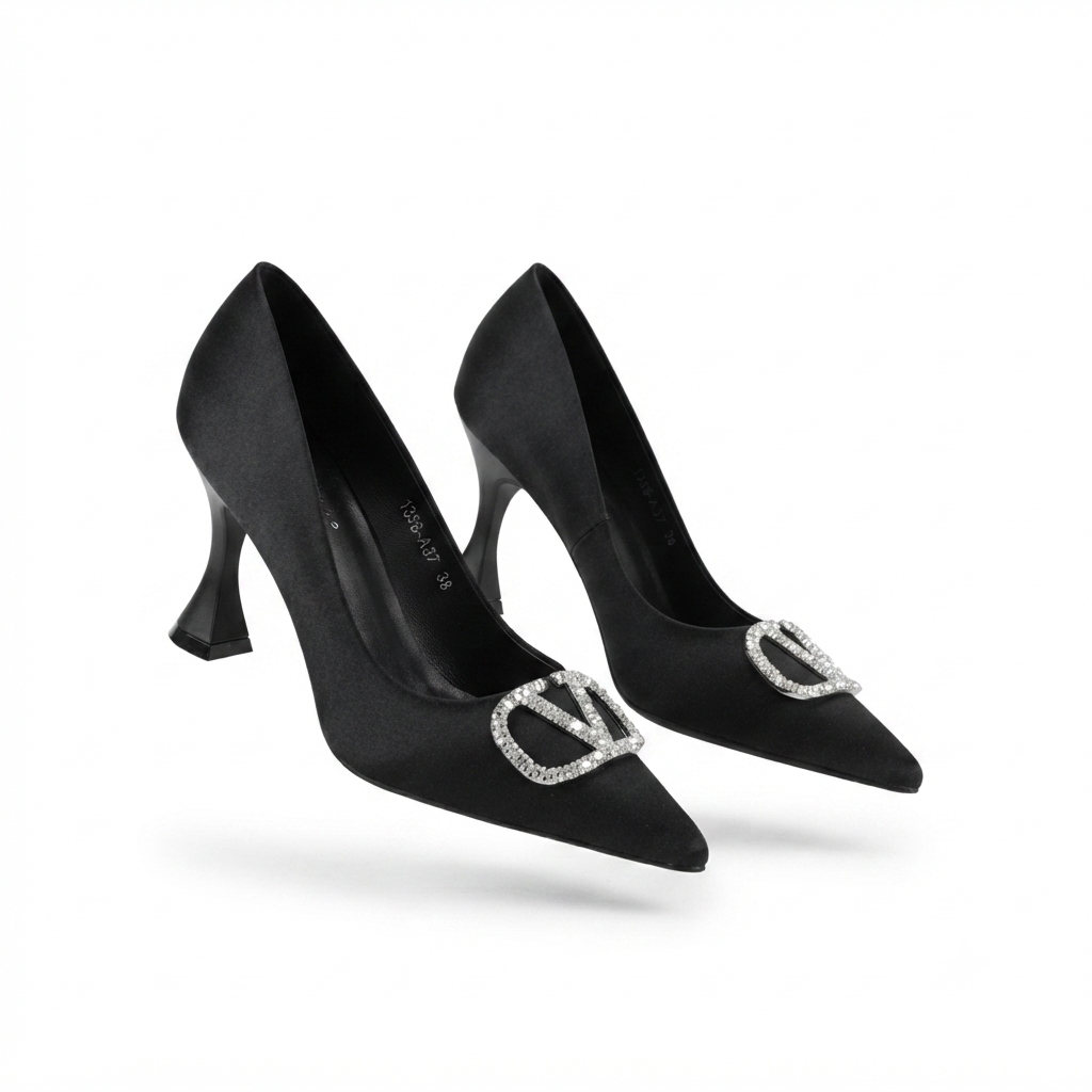 Hellen Premium Pointed Kitten Heel Stilettos