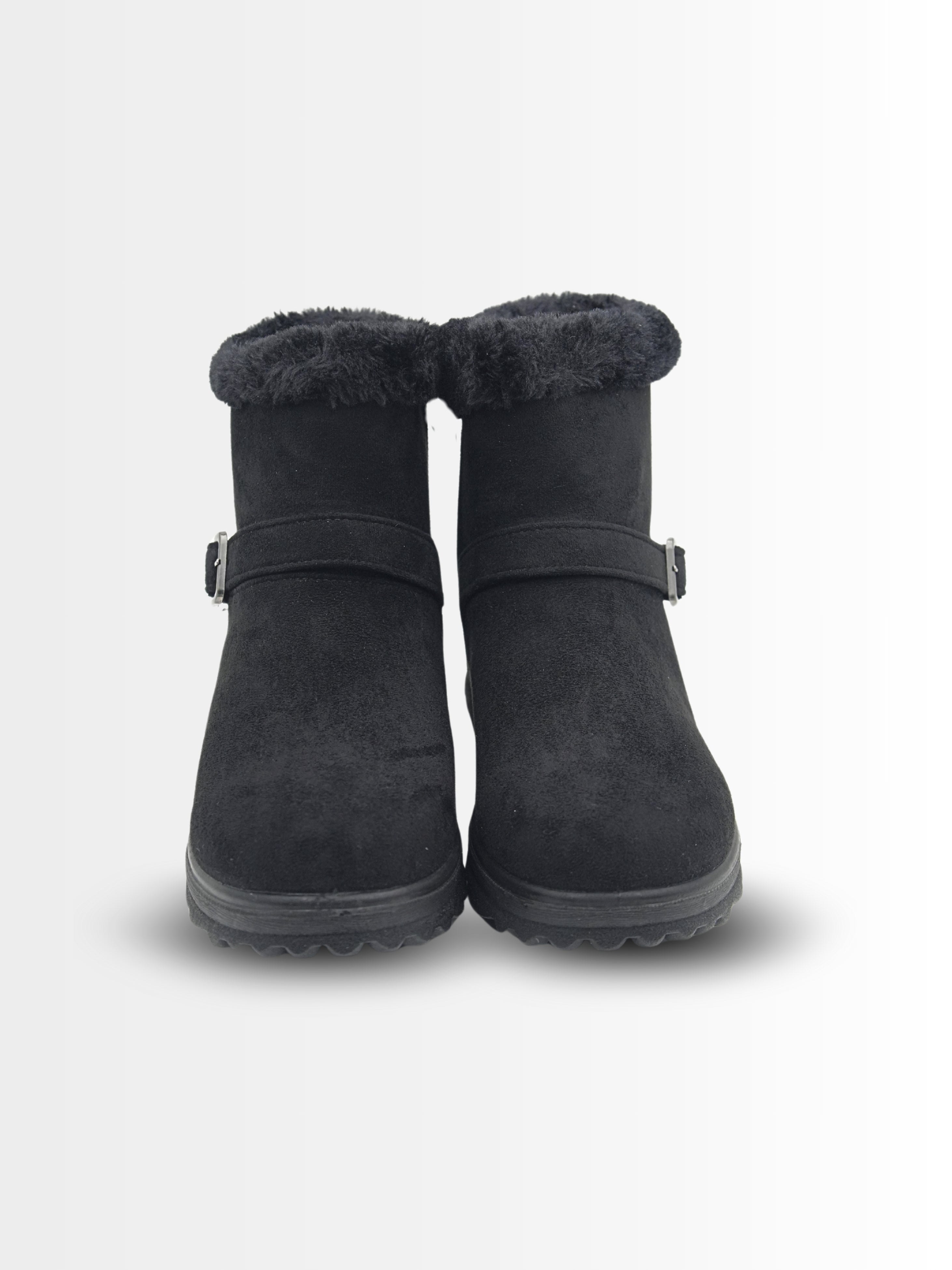 Costara Suede Fur Ankle Boots