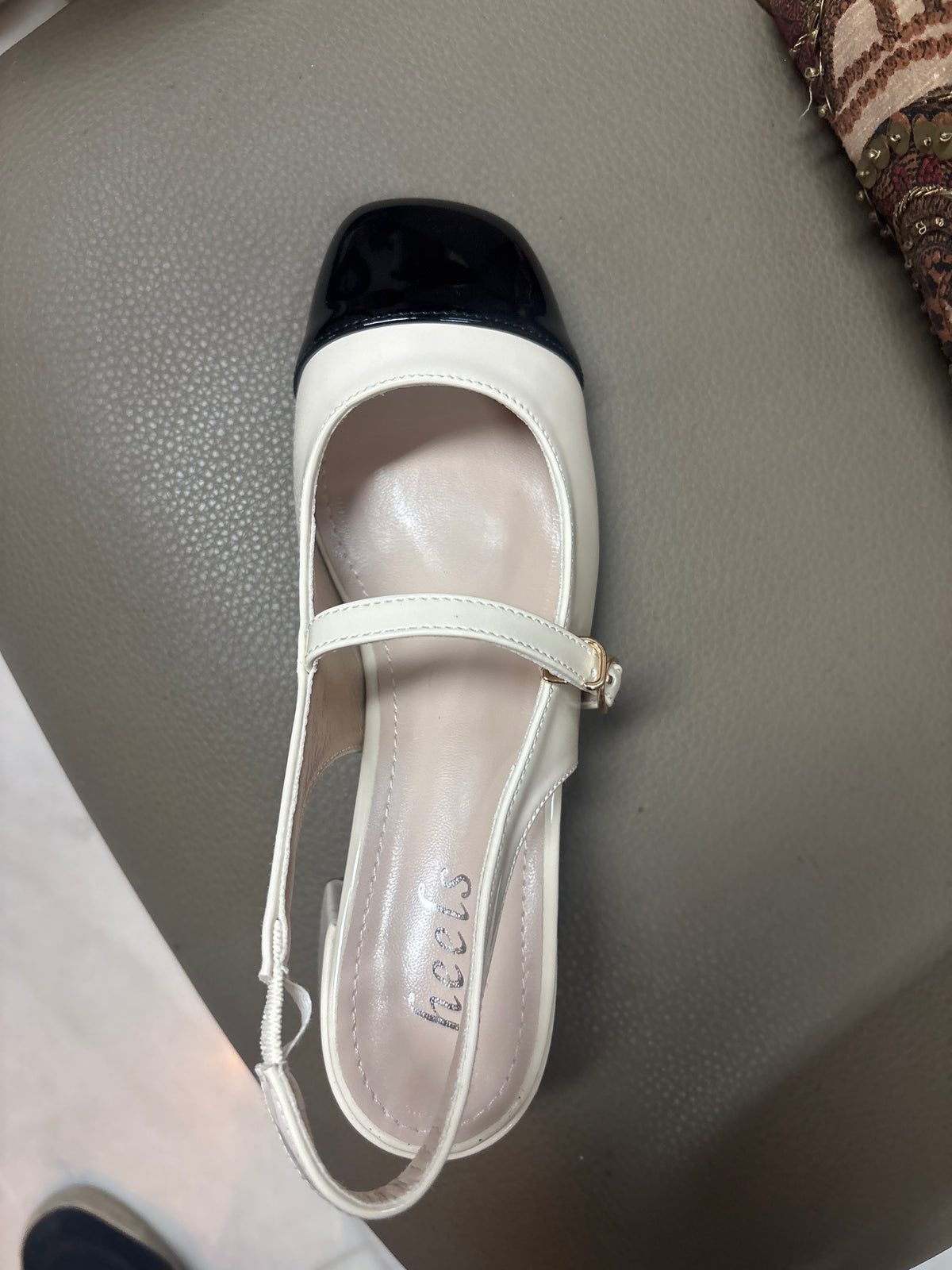 June Patent Mary Jane Block Heels