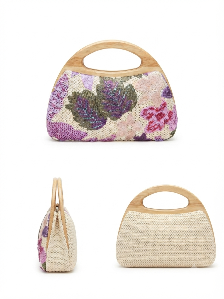 Crochet Wooden Box Sling Bags