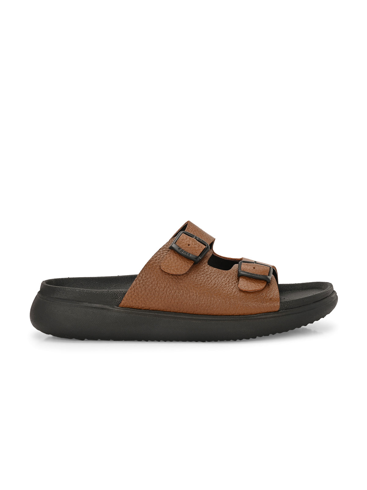 Kai Double Strap Leather Sliders