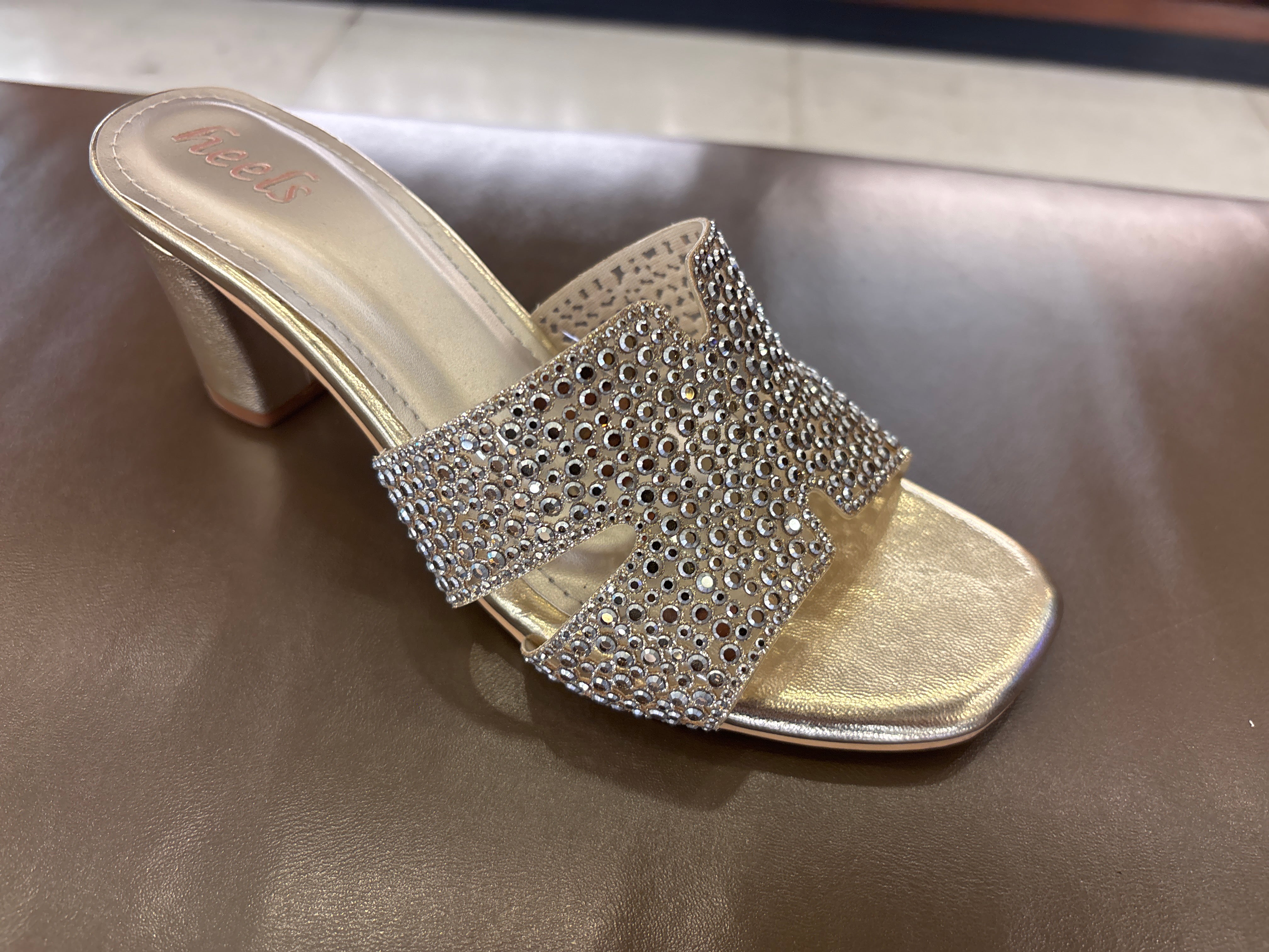 Helene Bling Block Heel Muse