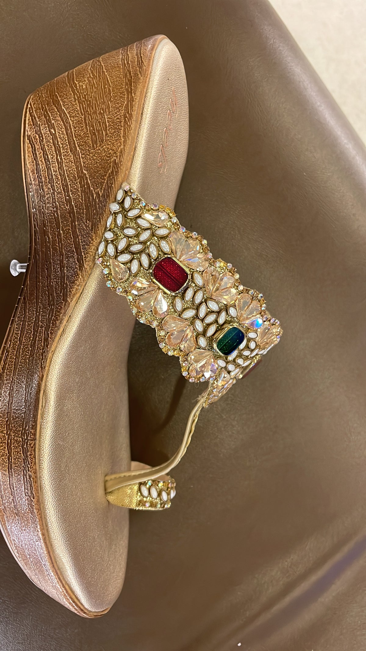 Noor Embellished Ethnic Fancy Wedge Heels