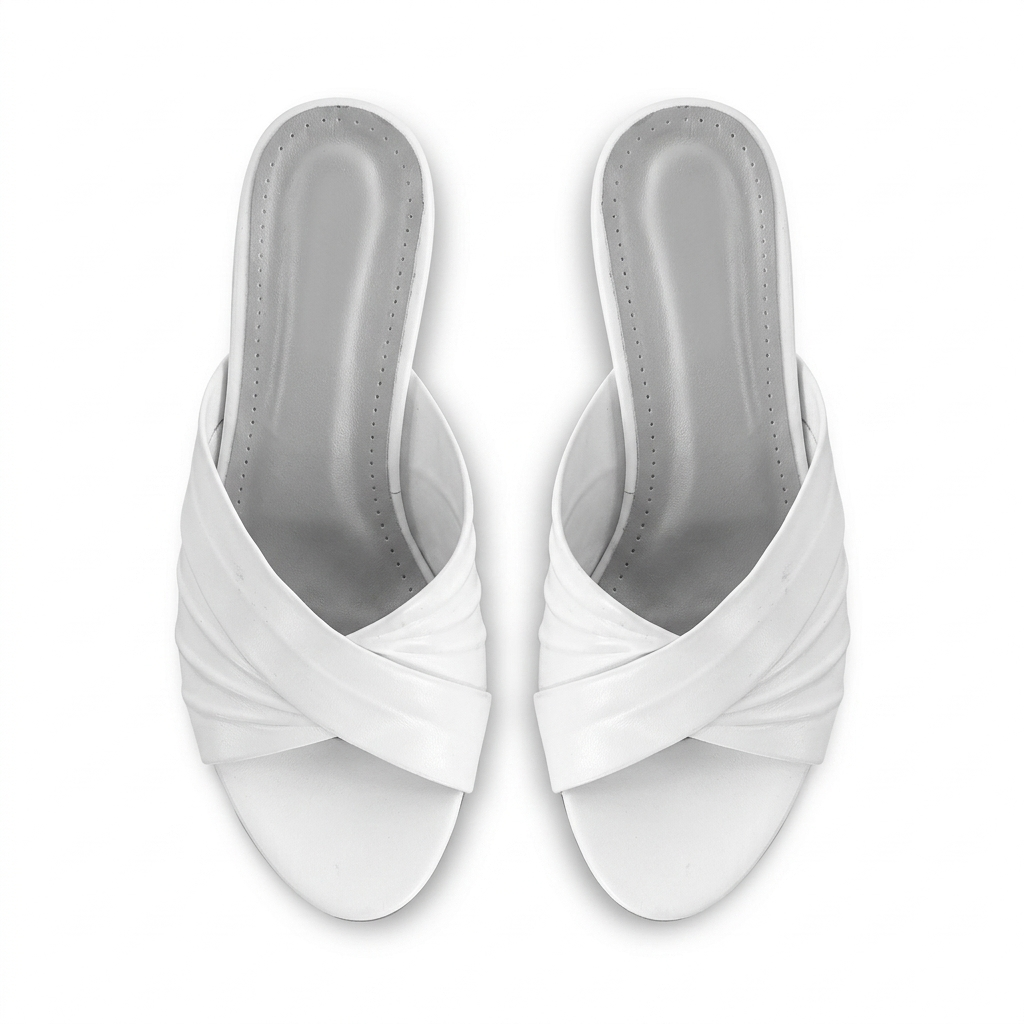 Jenny Swirl Peep Toe Block Heels