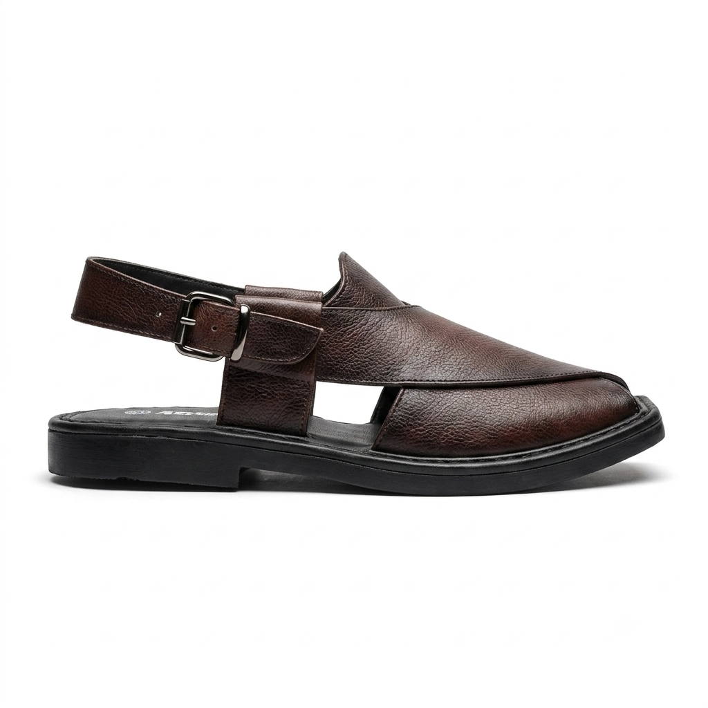 Cesar Leather Ethnic T Cut Peshawari Sandals