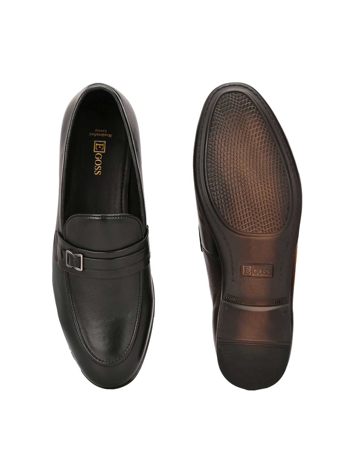 Jaydon Black Leather Formal Loafers