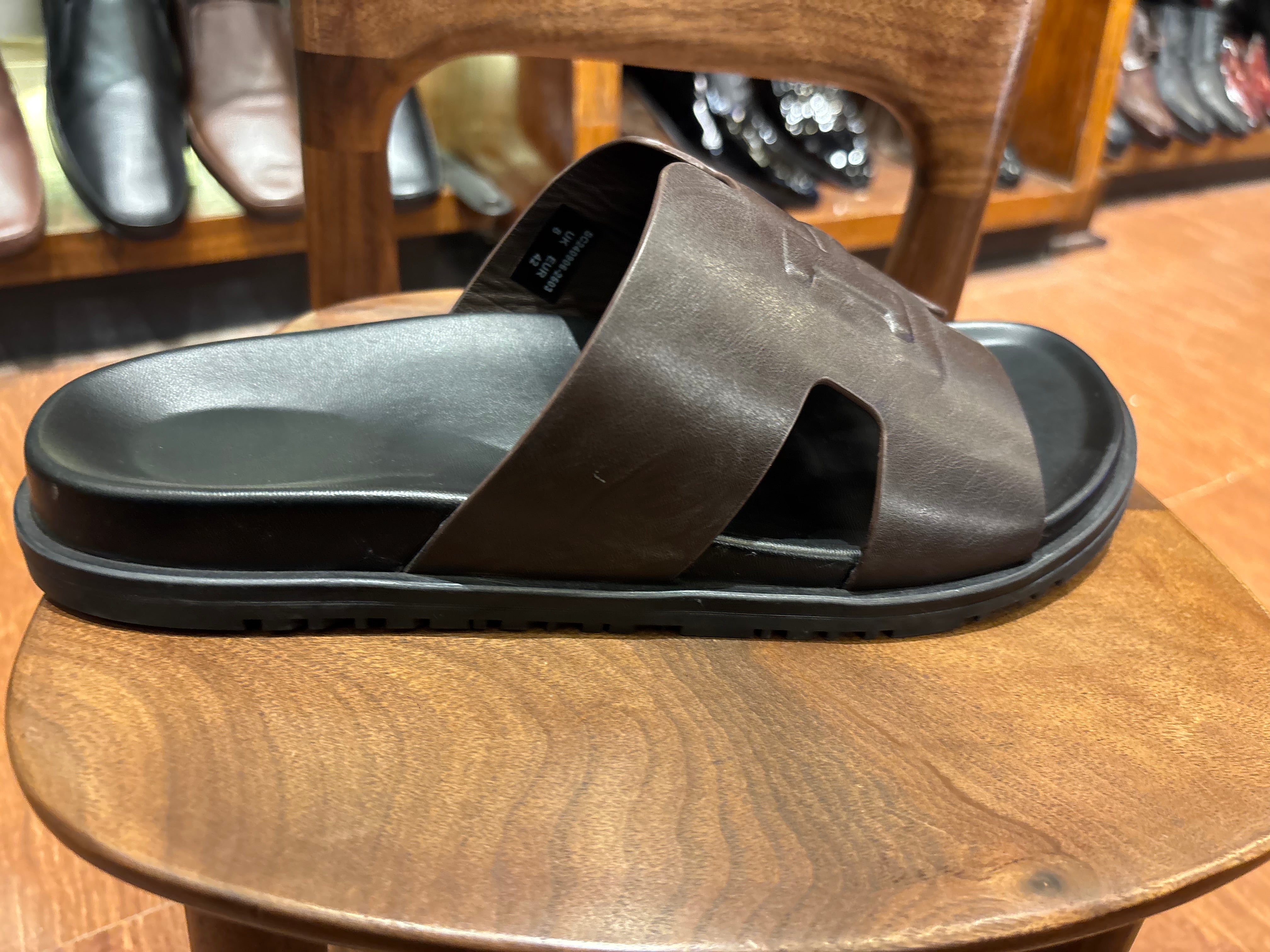 Morgan Premium Leather Sliders