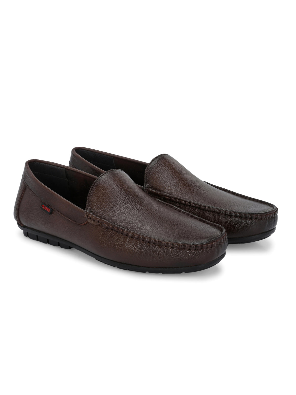 Cedar Plain Leather Cushioned Loafers