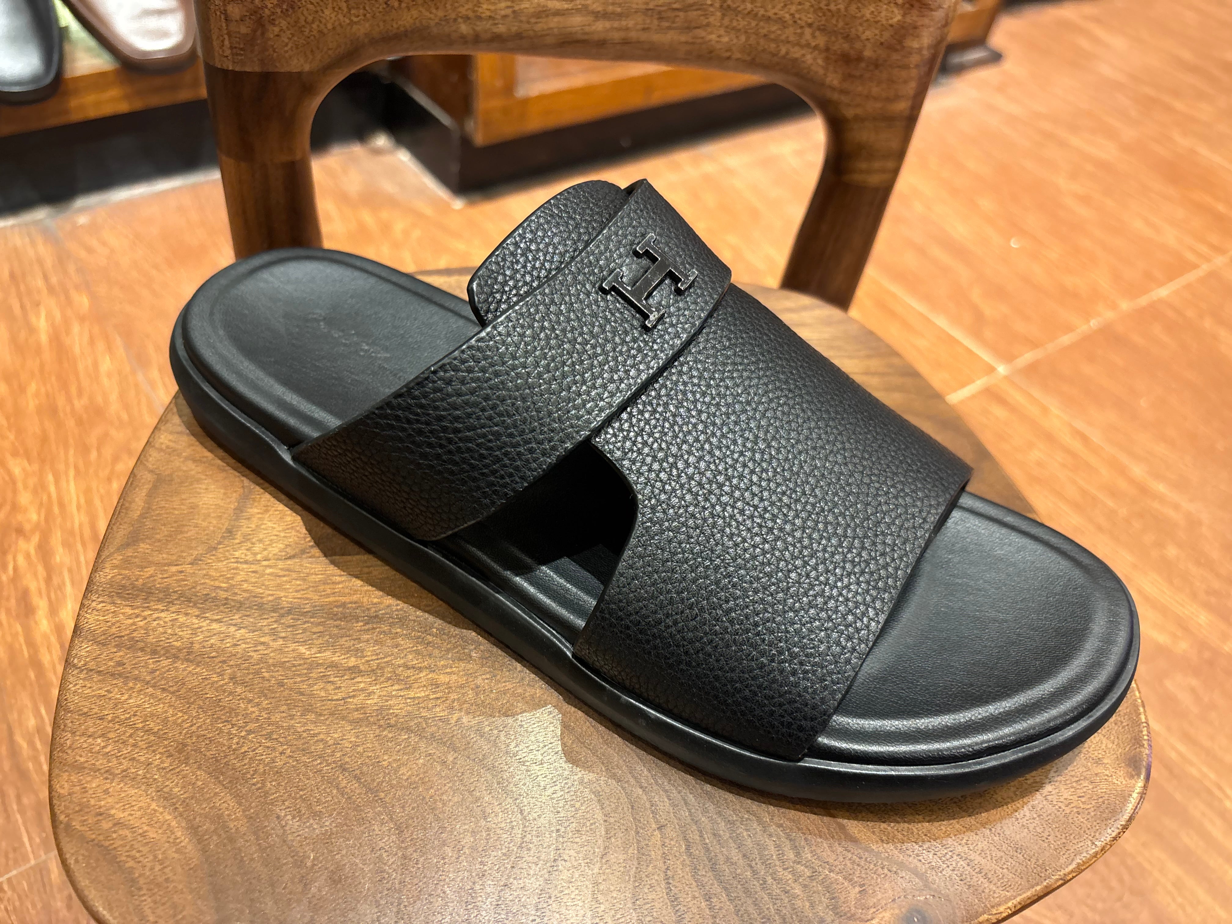 Edward Premium Leather Sliders