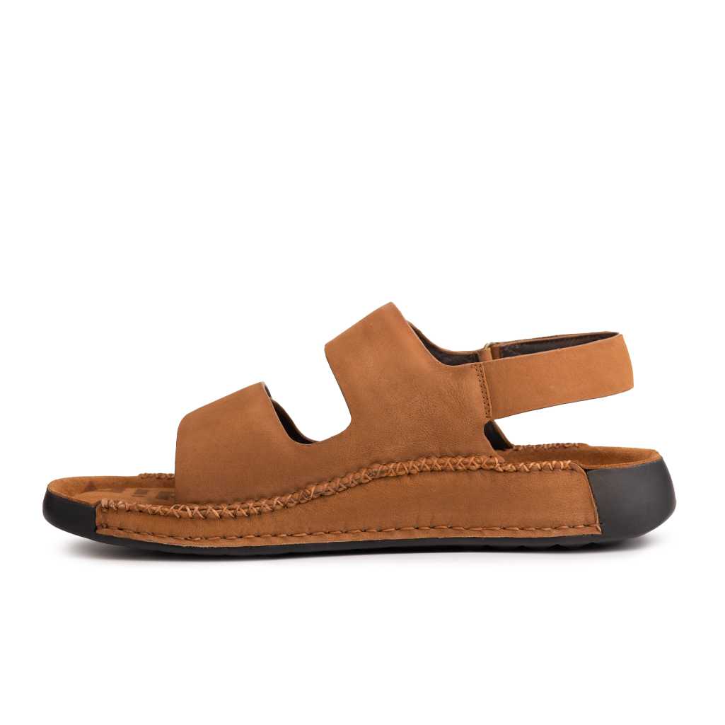 Double Strap Nubuck Leather Sandals
