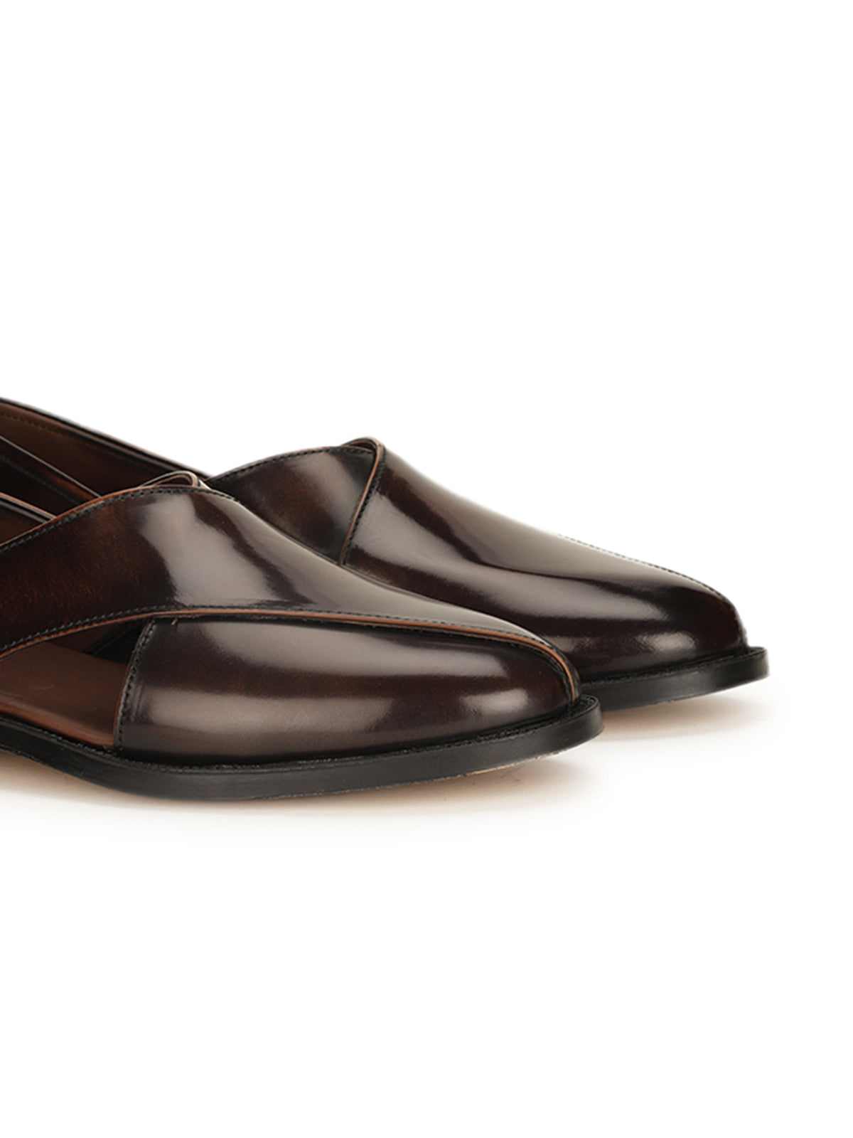 Ophelia Leather Ethnic Peshawaris - The Heels India