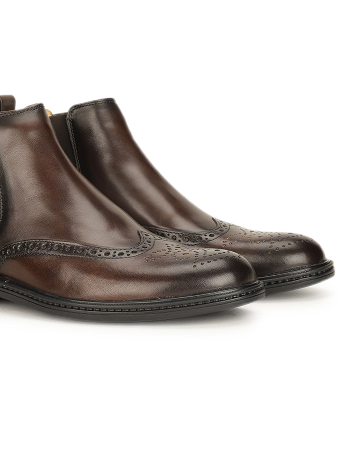Noir Premium Leather Chelsea Boots