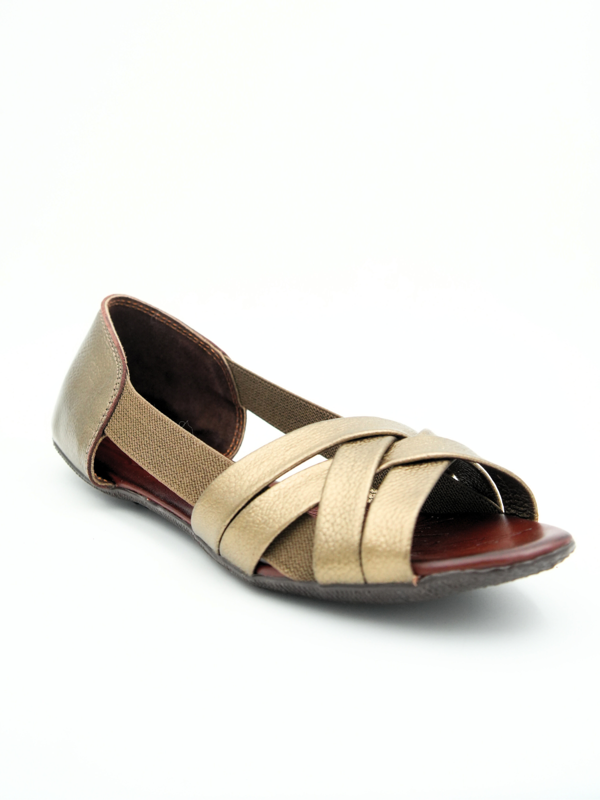 Georgia Leather Crisscross Sandals