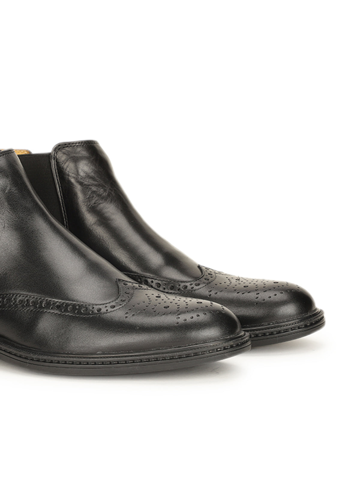 Noir Premium Leather Chelsea Boots