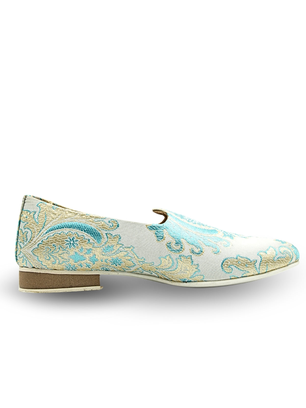Kevin Ethnic Embroidered Jutti (light blue