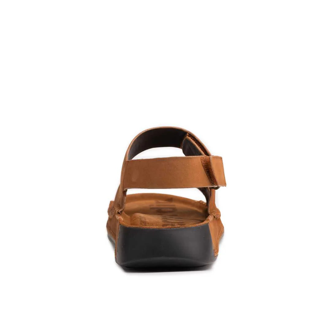 Double Strap Nubuck Leather Sandals