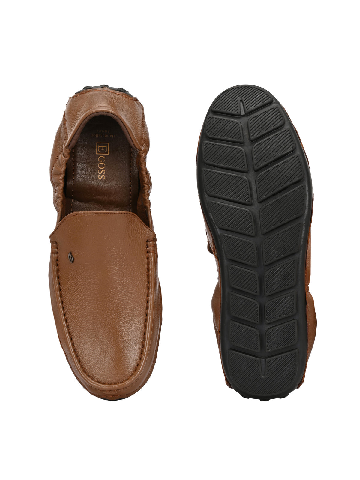Clyde Leather Back Elastic Cushioned Loafers - The Heels India