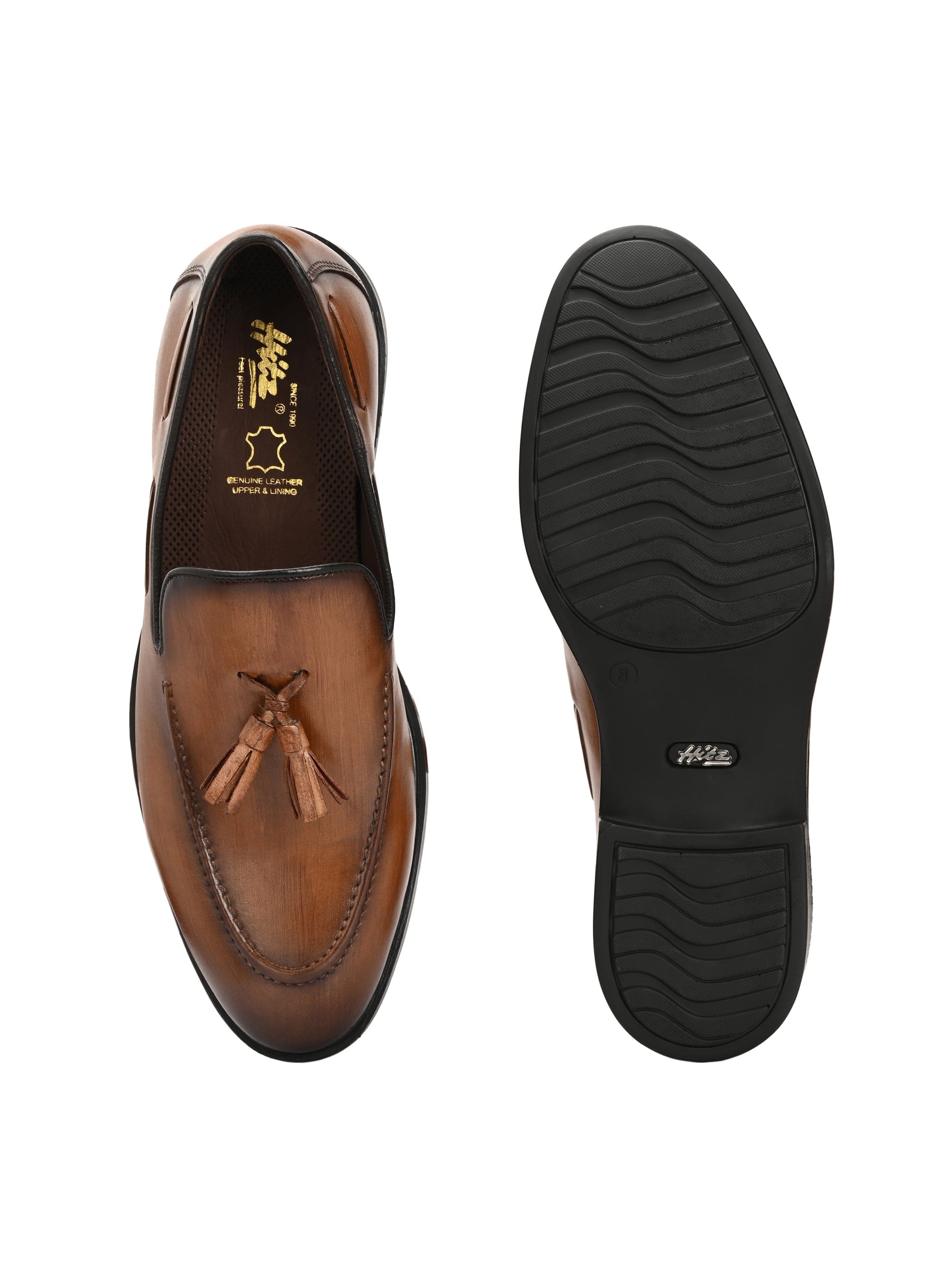 Enzo Tassel Leather Loafers