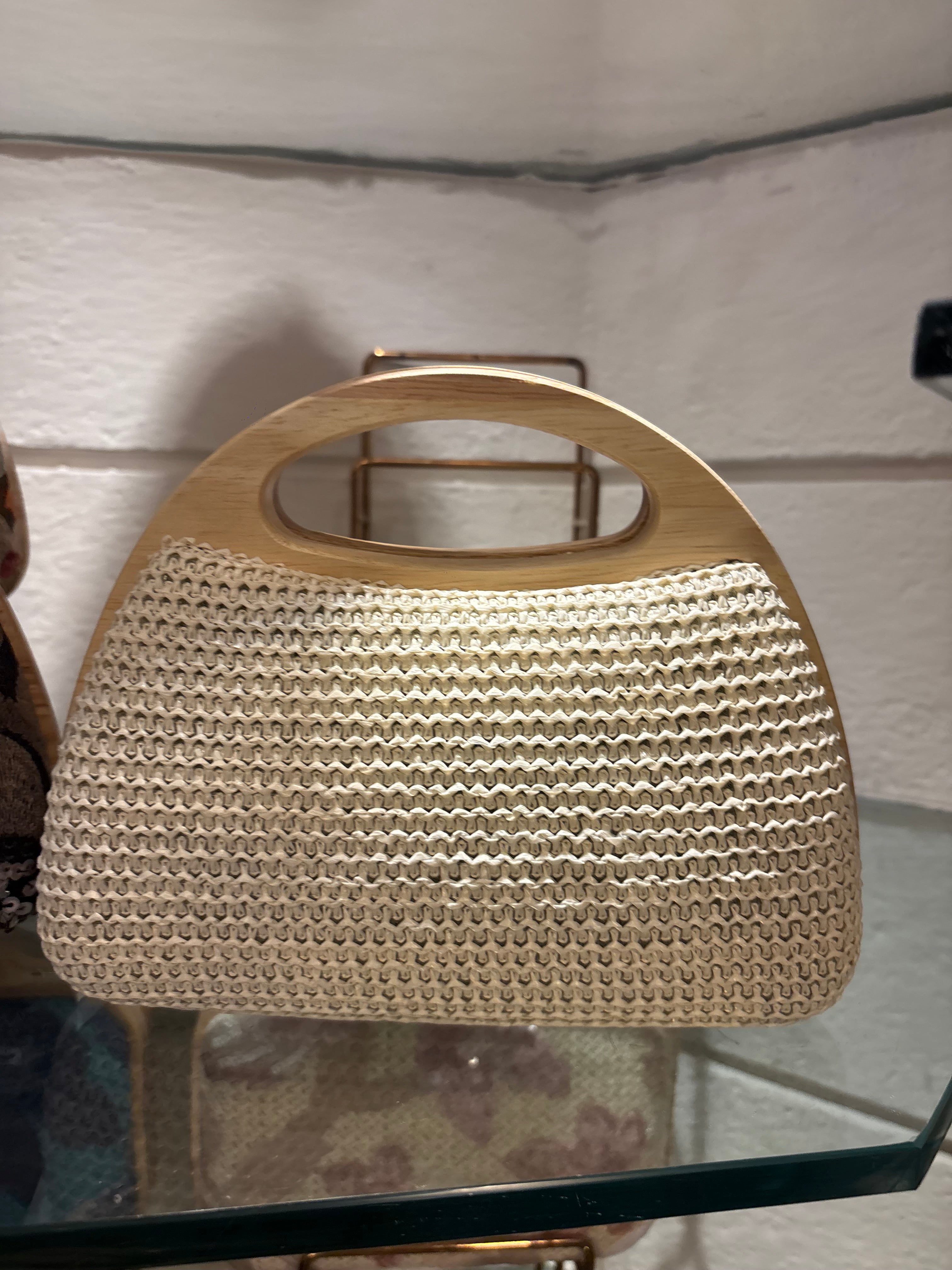 Crochet Wooden Box Sling Bags