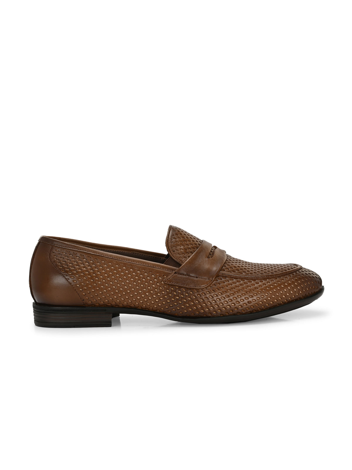 Markus Premium Leather Penny Perforated Loafers
