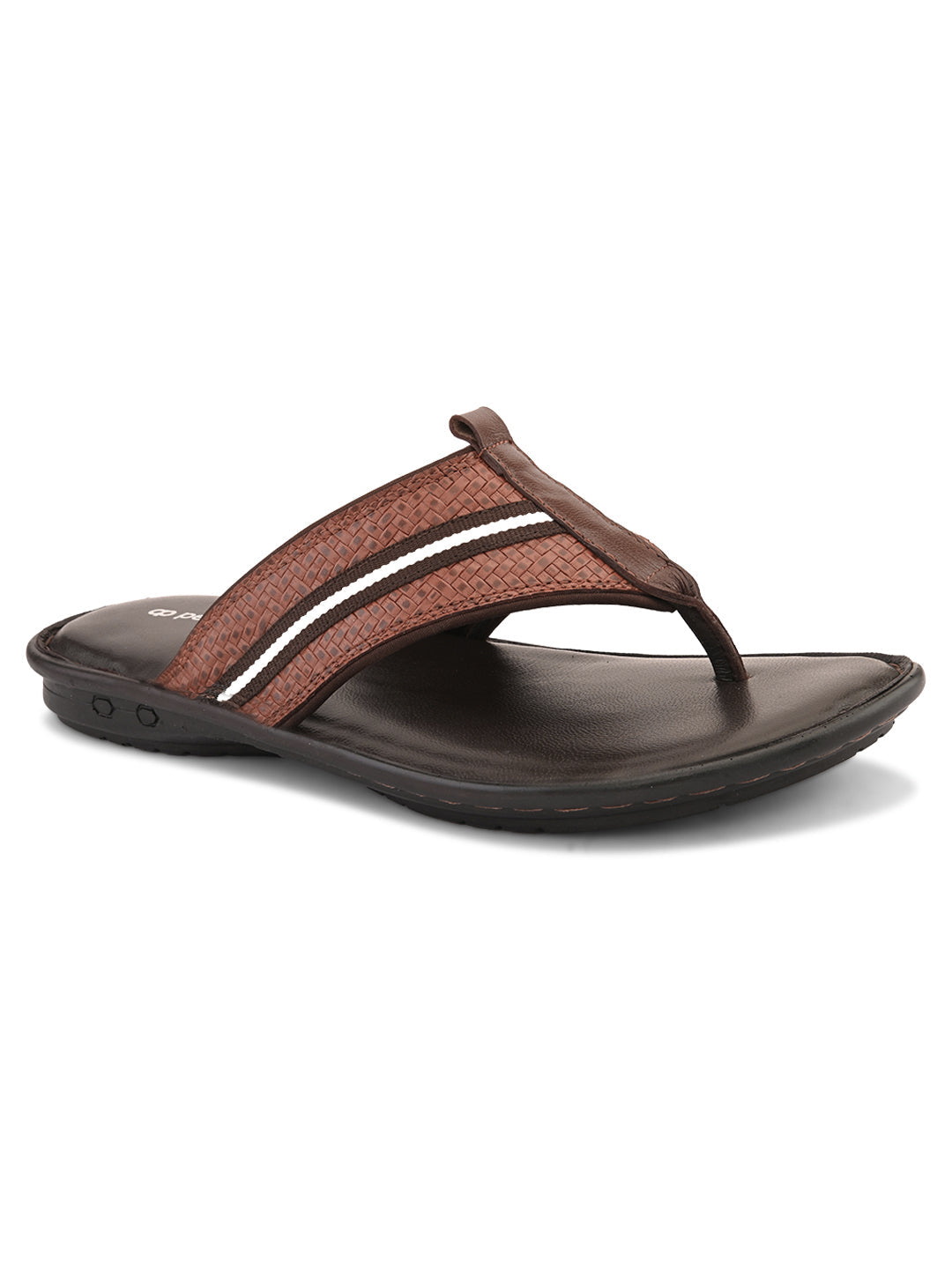 Reece Leather V Shape Slippers