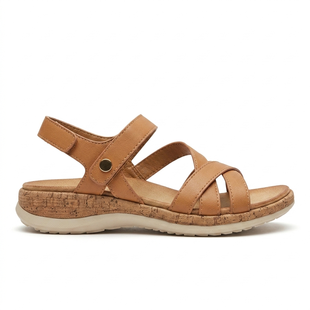Frida Summer Criss Cross Comfort Velcro Sandals