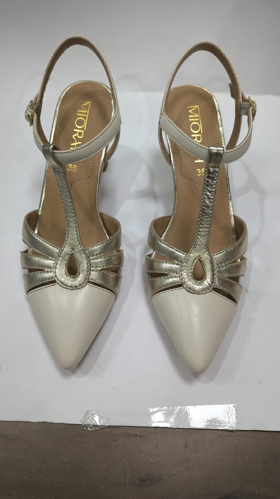AMARA Premium Leather Ankle Strap Kitten Heels