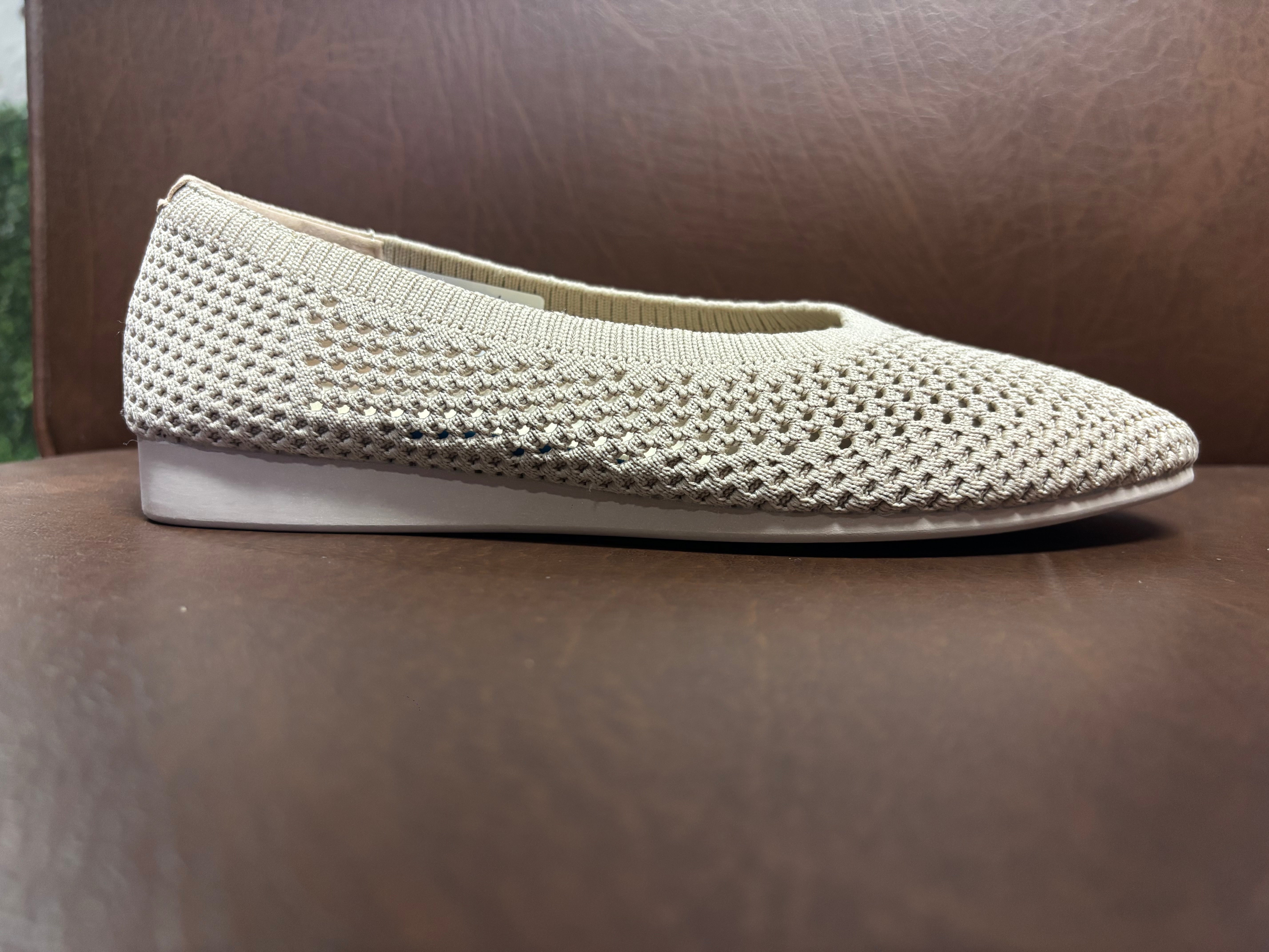 Grace Crochet Flat Flexi Comfort Ballerinas