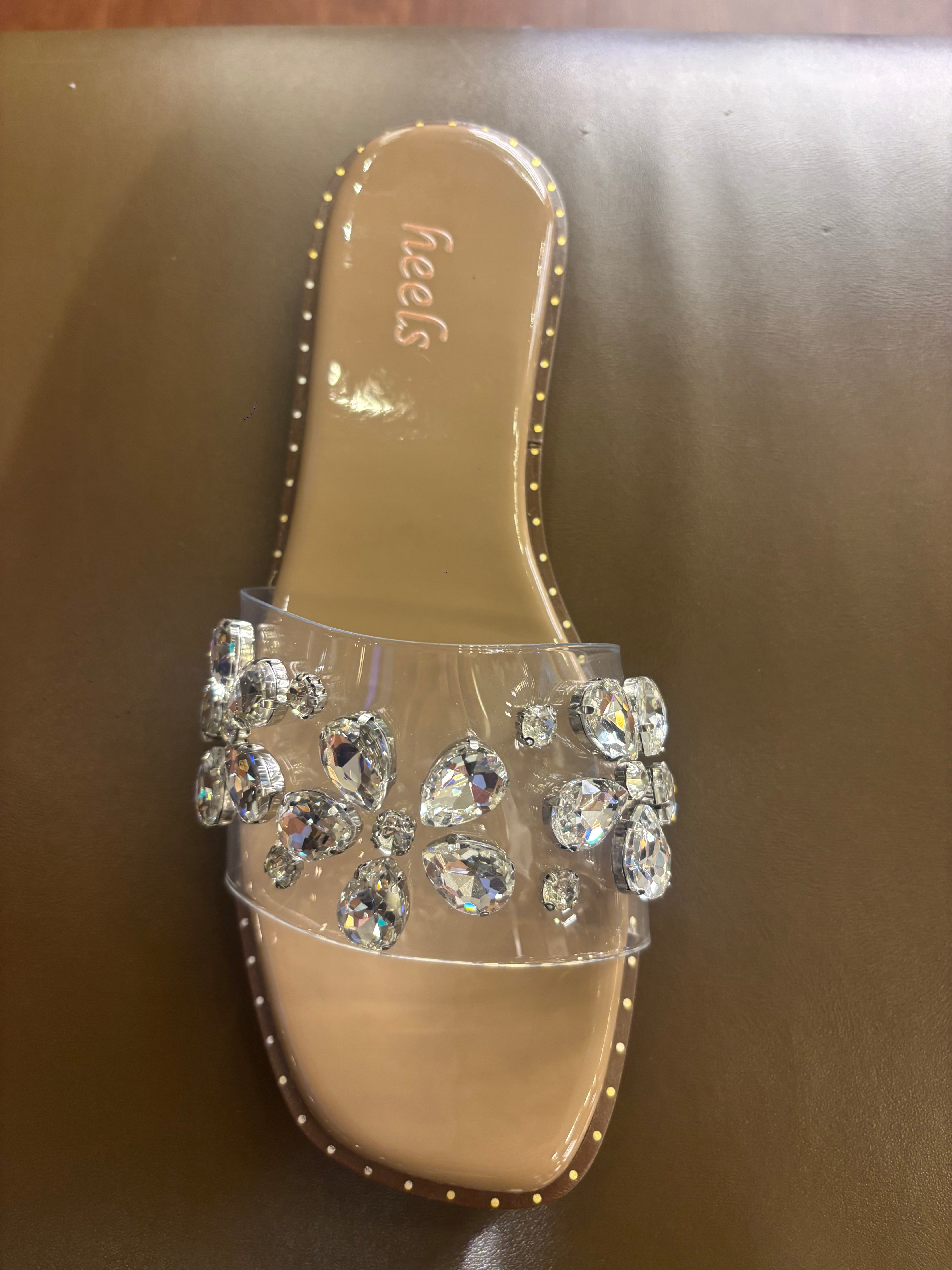 Kiya Embellished Summer Flat Sliders