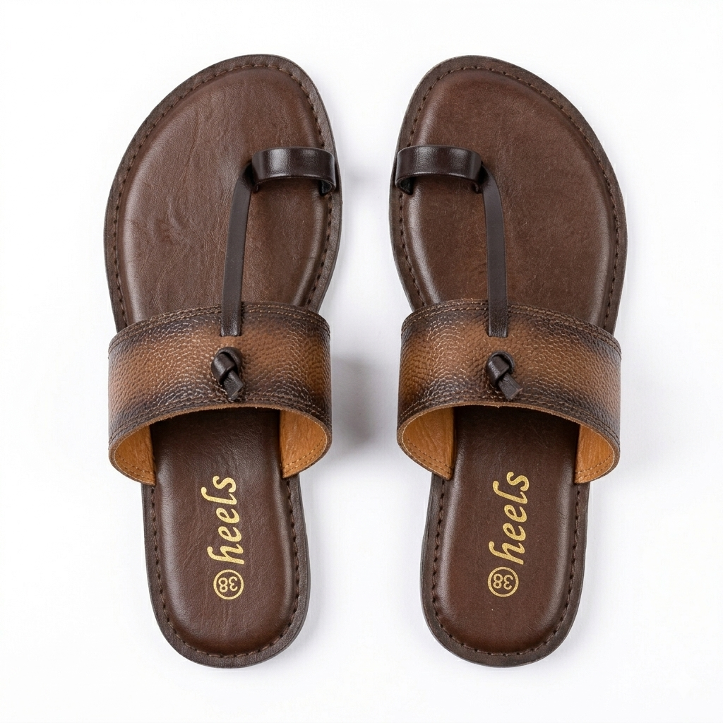 Blake Leather Thumb Kohlapuri Slippers