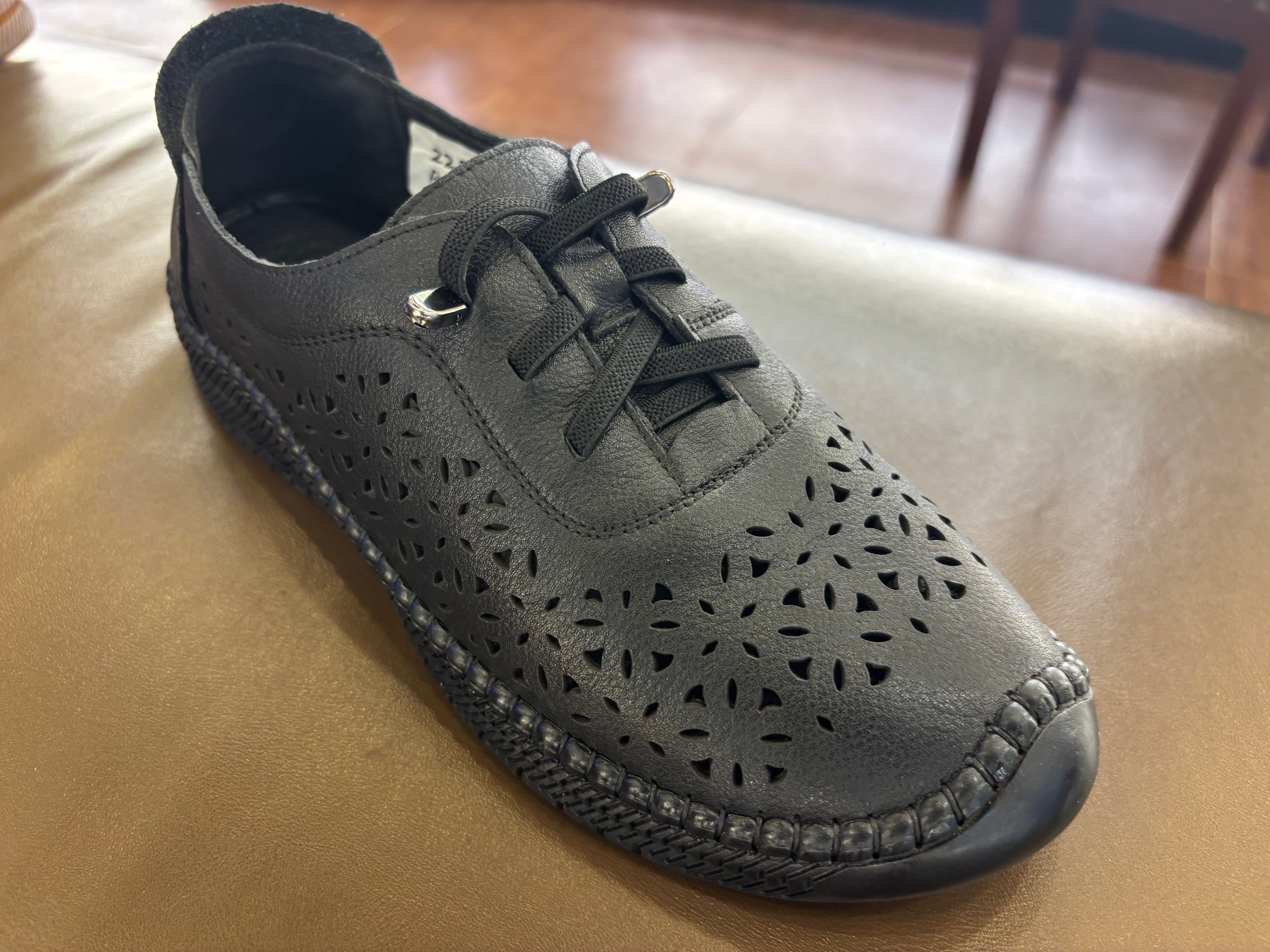 Toletti Casual Leather Perforated Everyday Sneakers - The Heels India