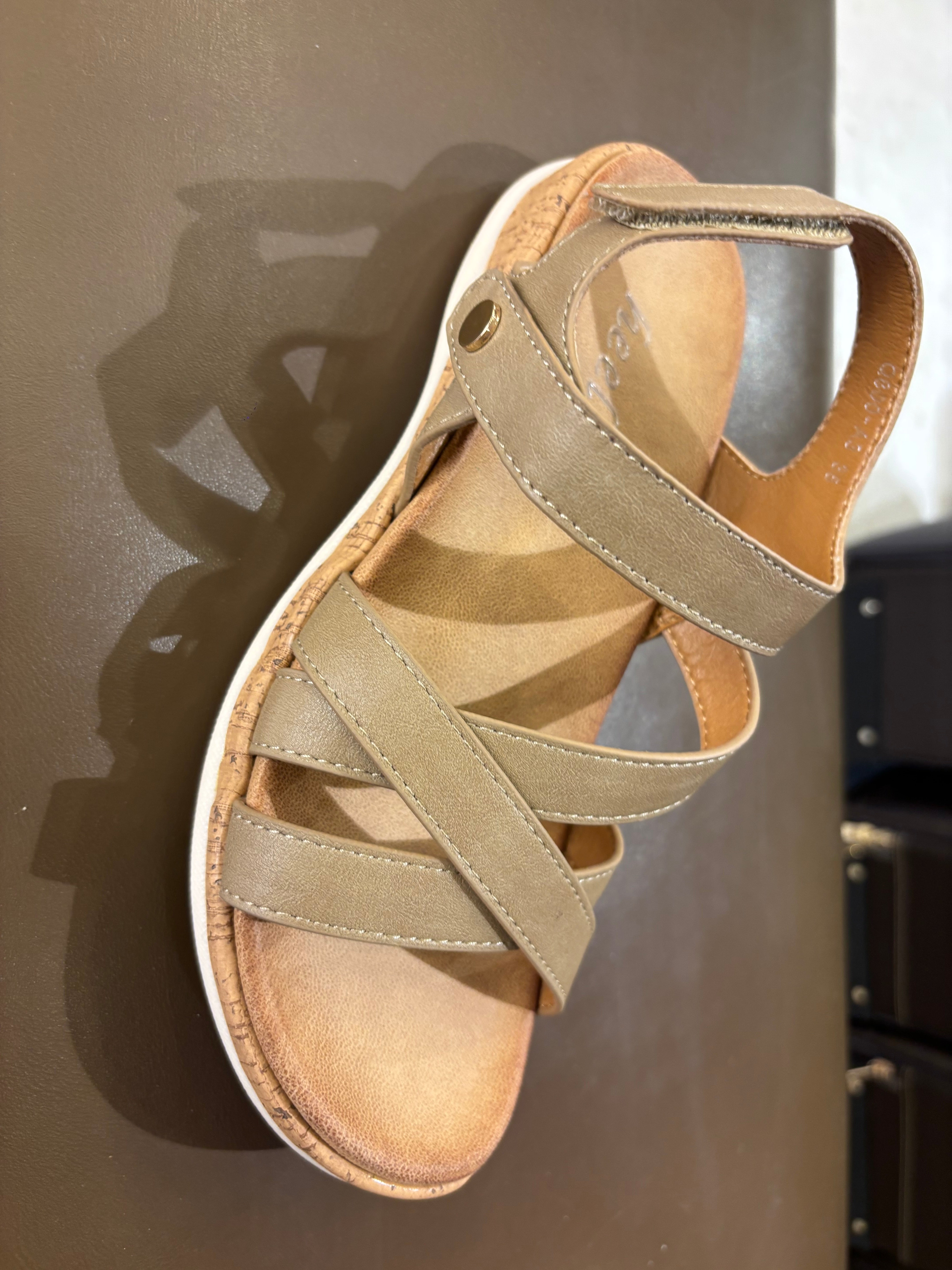 Frida Summer Criss Cross Comfort Velcro Sandals - The Heels India