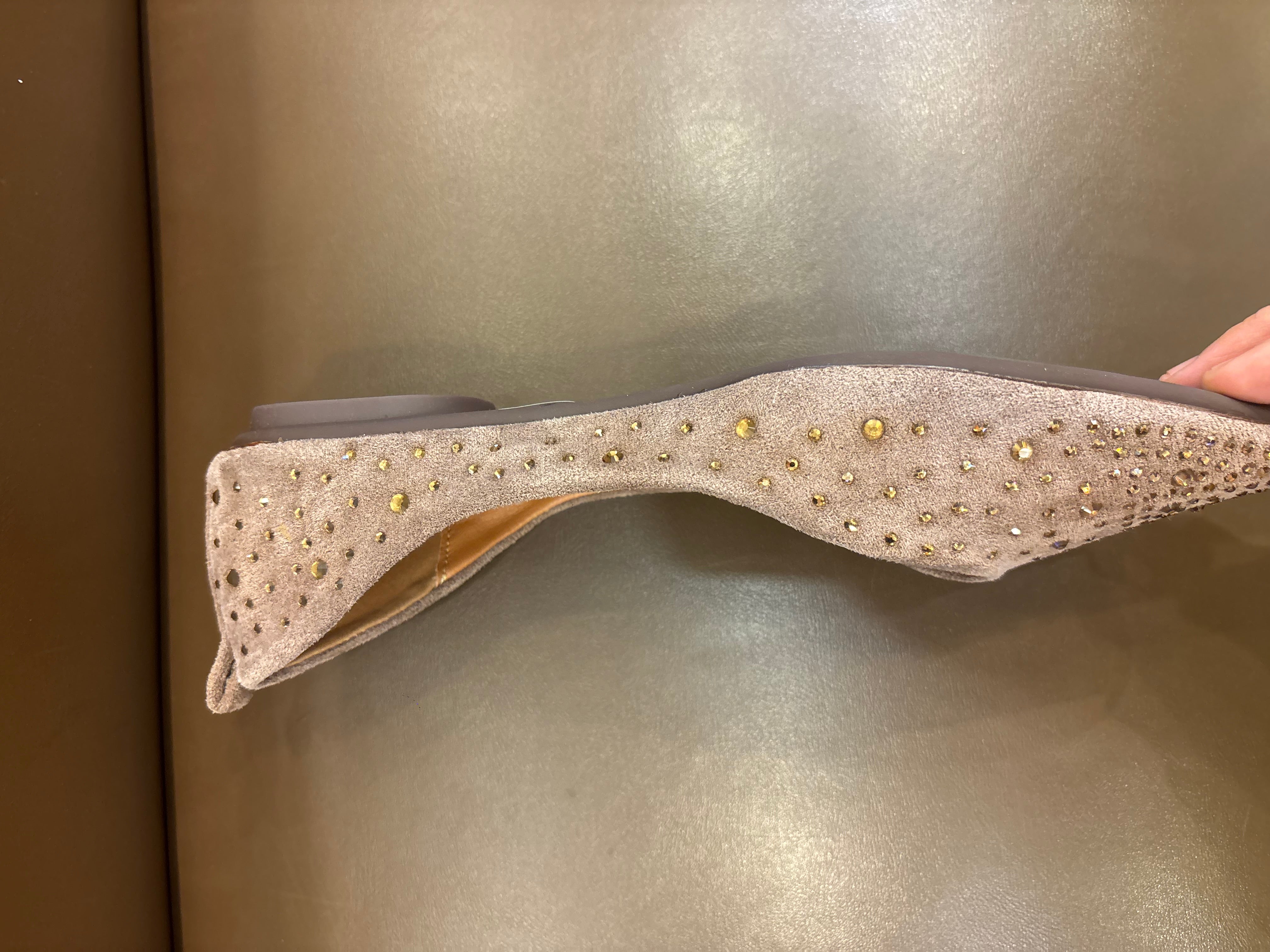 Tamara Bling Flexi Pointed Toe Flat Ballerinas
