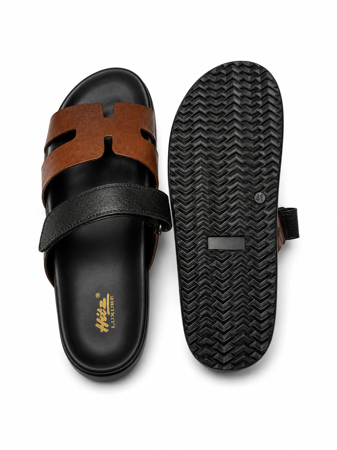 Adams Leather Cushioned Slippers