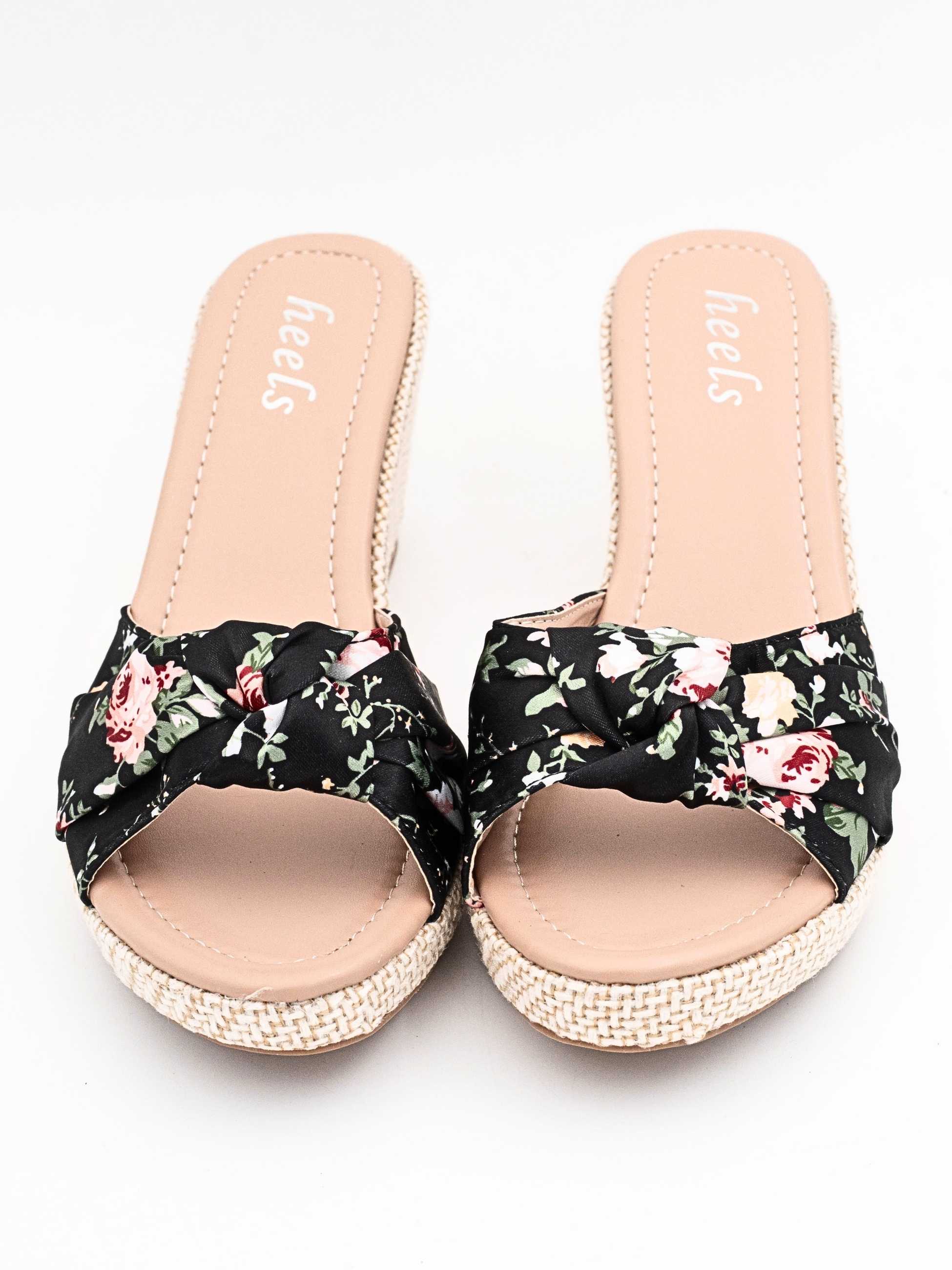 Kate Knot Bow Wedge Heels