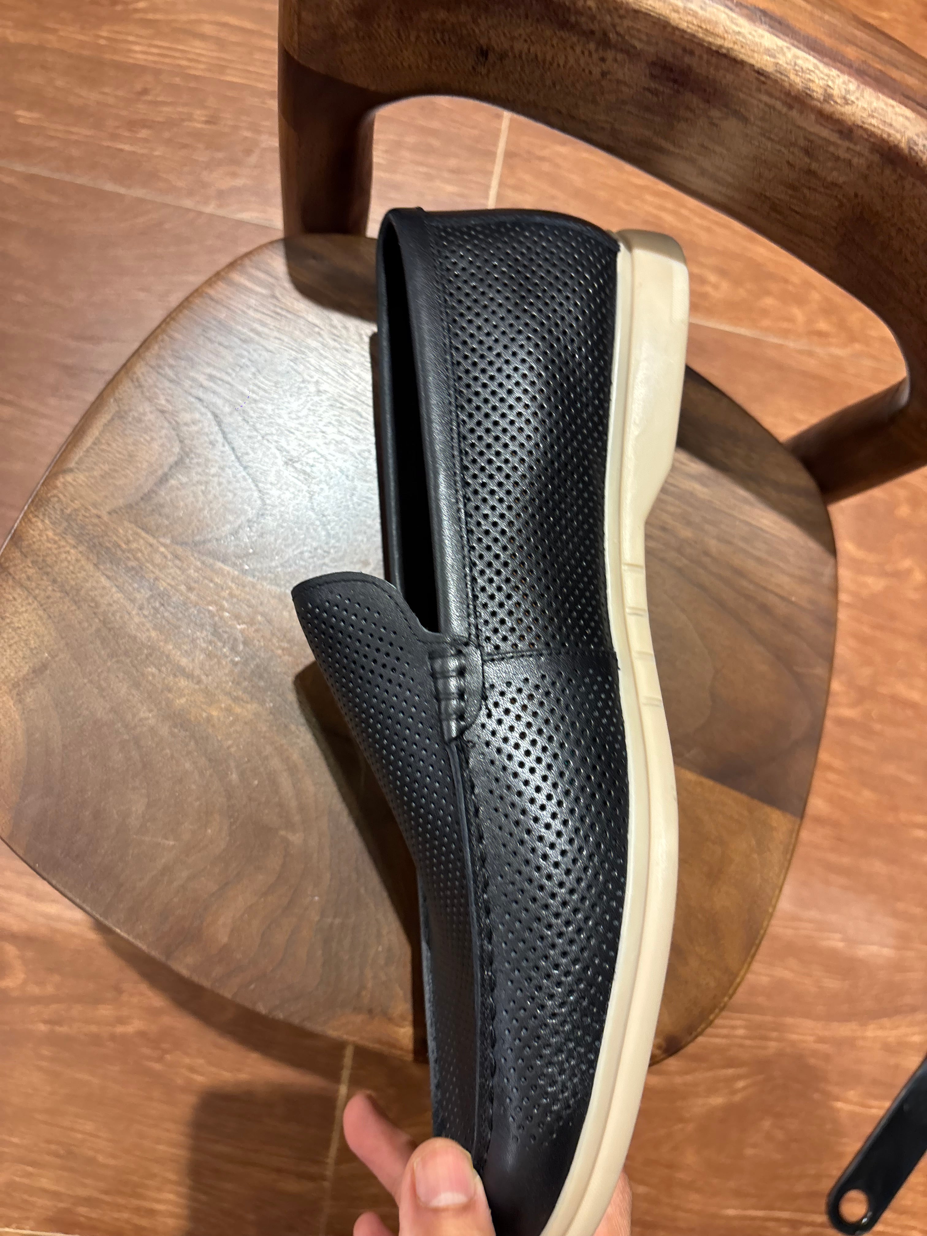 Jude Premium Perforated Leather Slip-On Loafers
