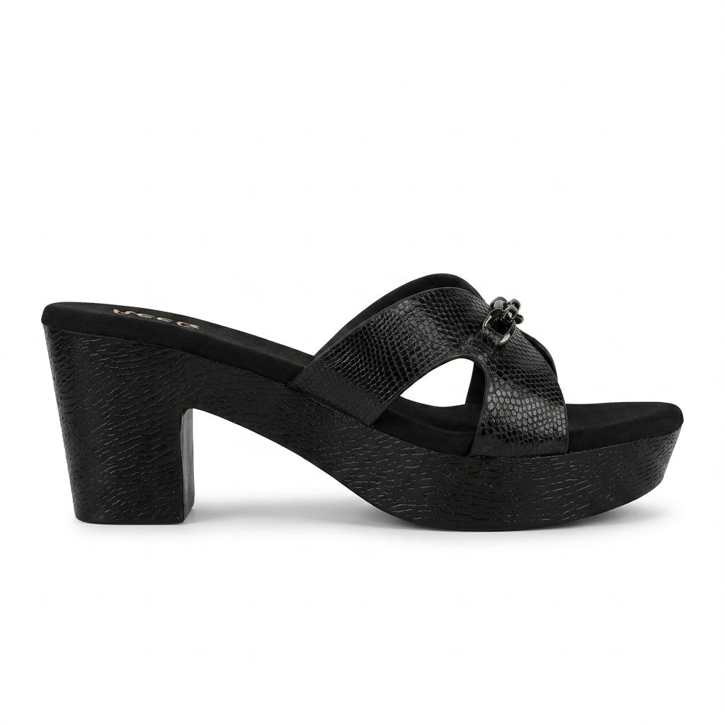 Tessa Platform Peep Toe Block Heels