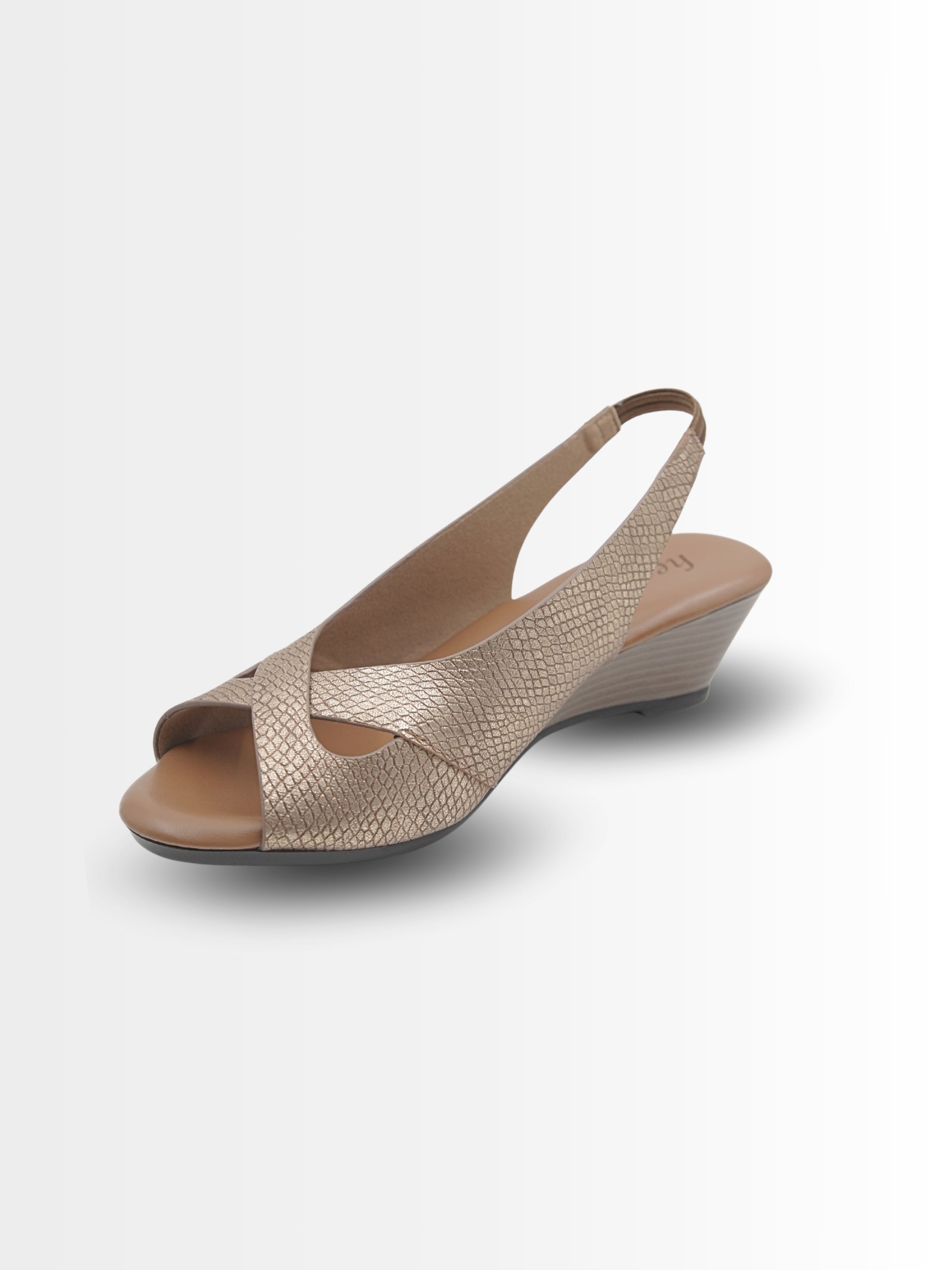 Antoine Wedge Heel Peep-toe Sandals