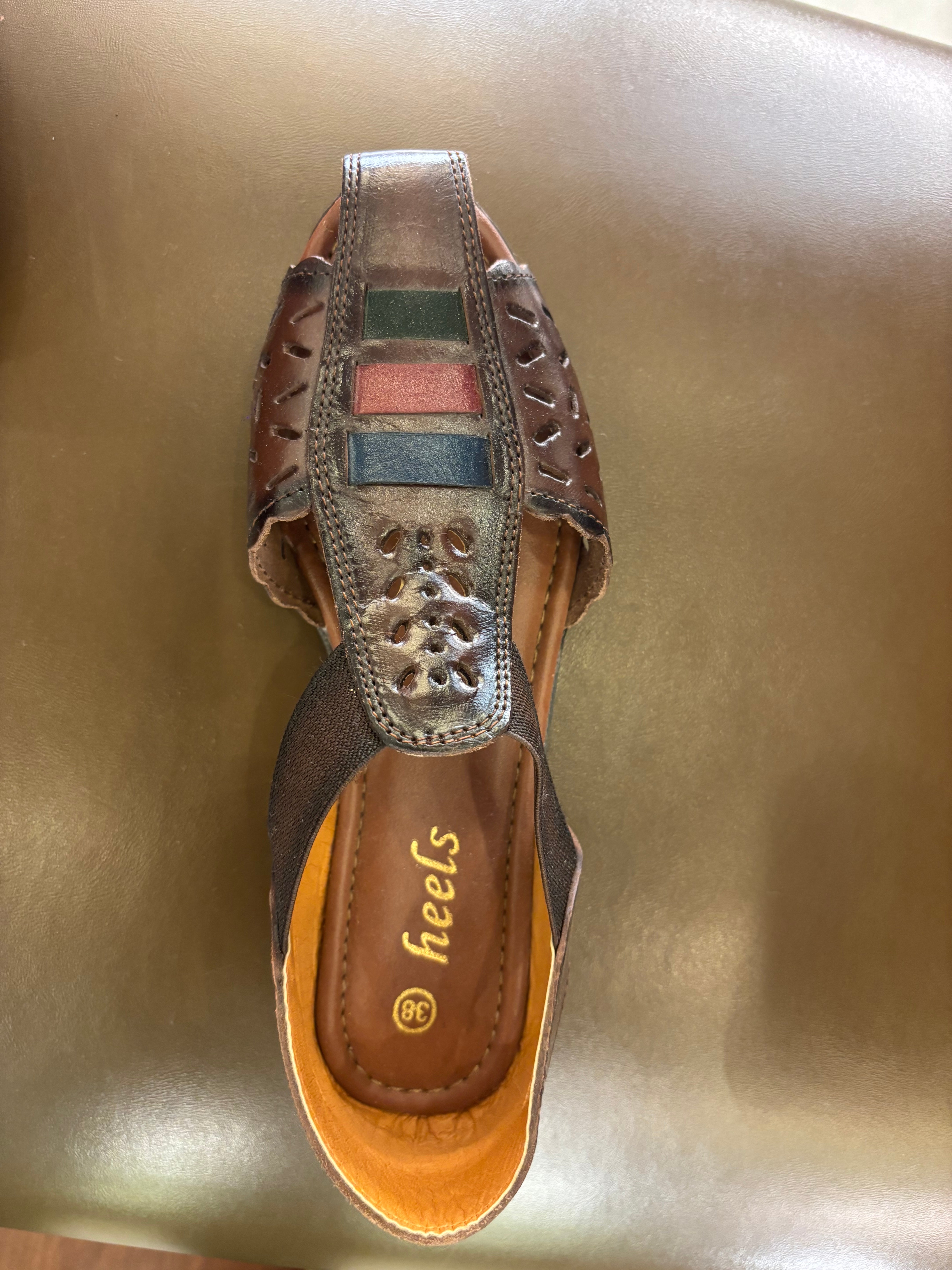 Fida Ethnic Leather Roman Sandals