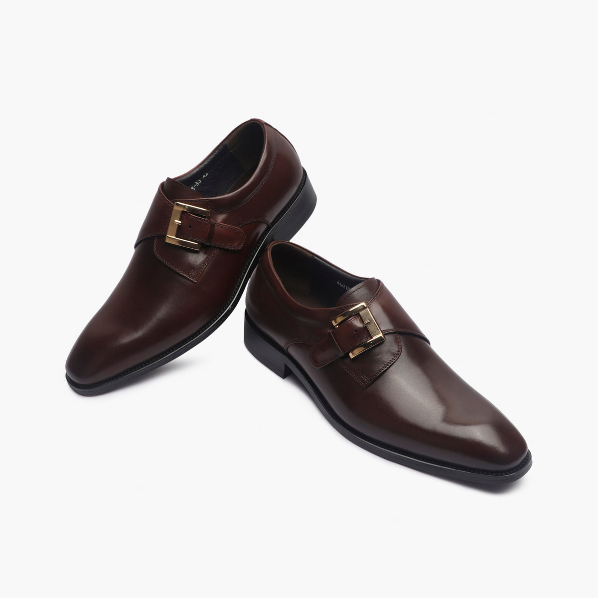 Lorelei Buckle Leather Monk Strap - The Heels India