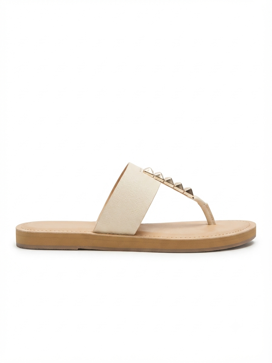 Adele Cushioned V Strap Slippers