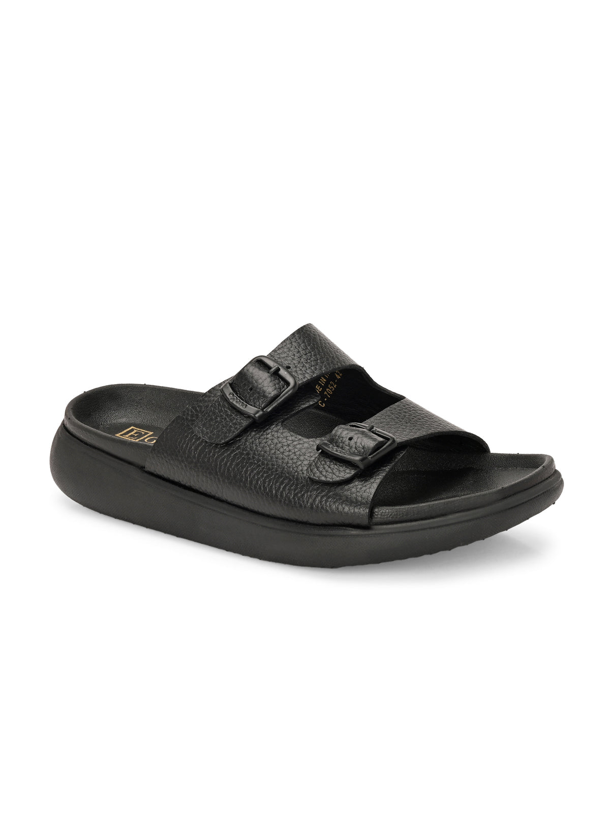 Kai Double Strap Leather Sliders