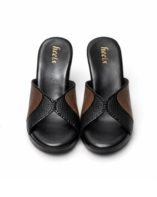 Silviya Bling Peep Toe Wedge Platform Heels - The Heels India