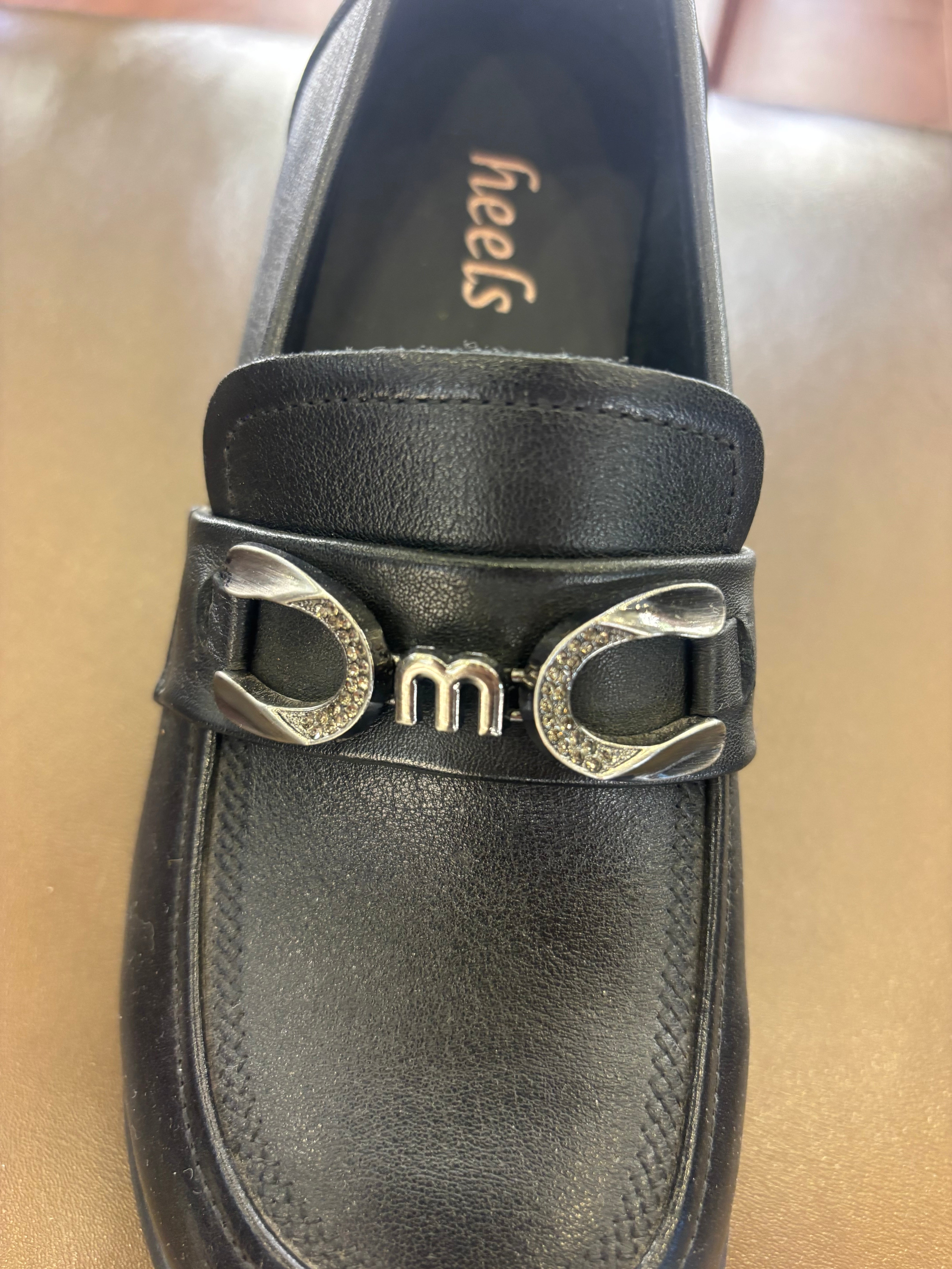 Kelly Premium Leather Mid Heel Loafers