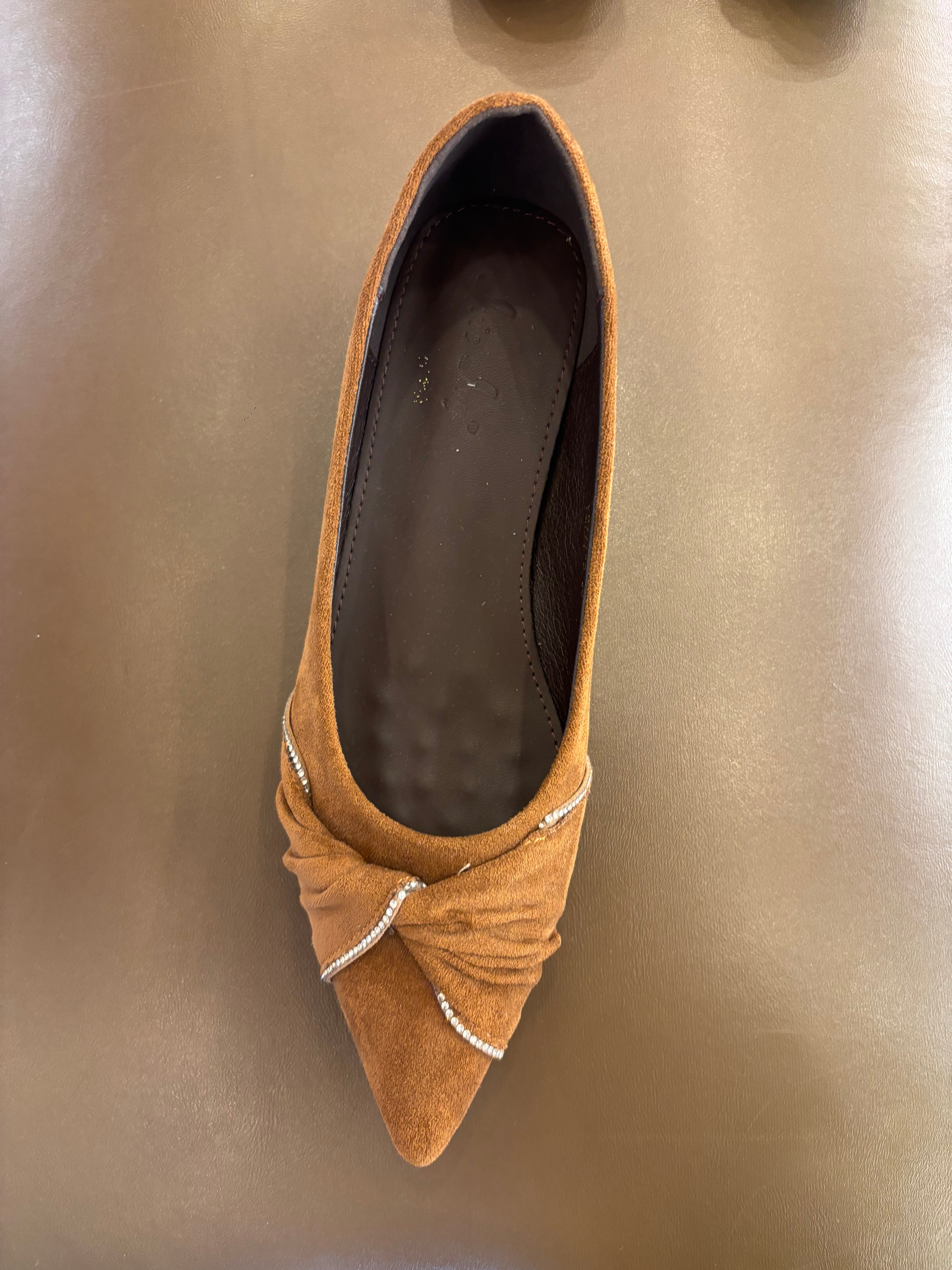 Sloane Wedge Suede Swirl Ballerinas