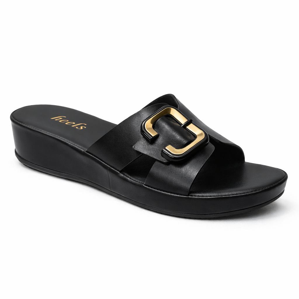 Lexi Premium Cushioned Wedge Sliders