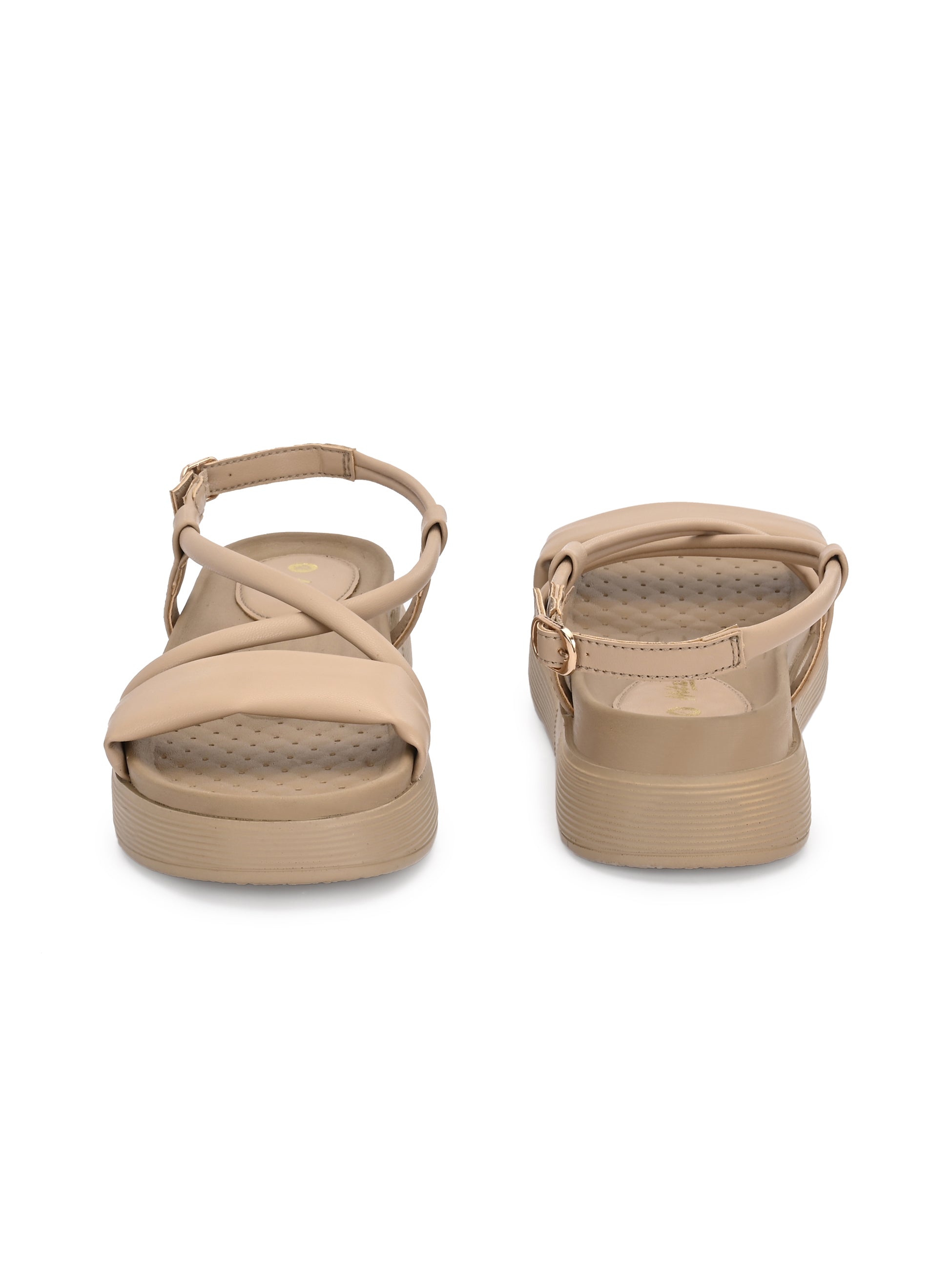 Roxy Back Elastic Wedge Sandals