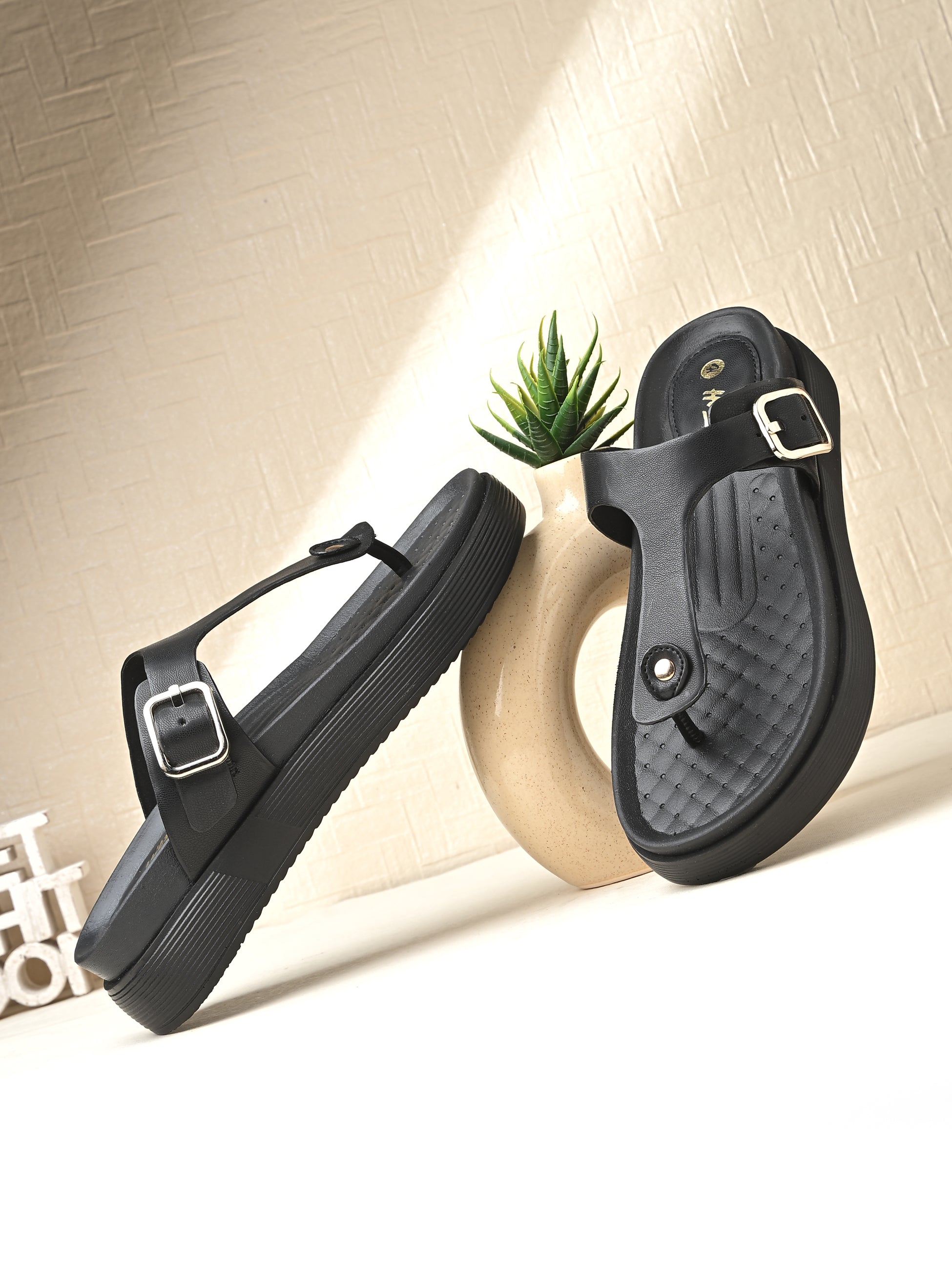 Birch Wedge Casual Slippers