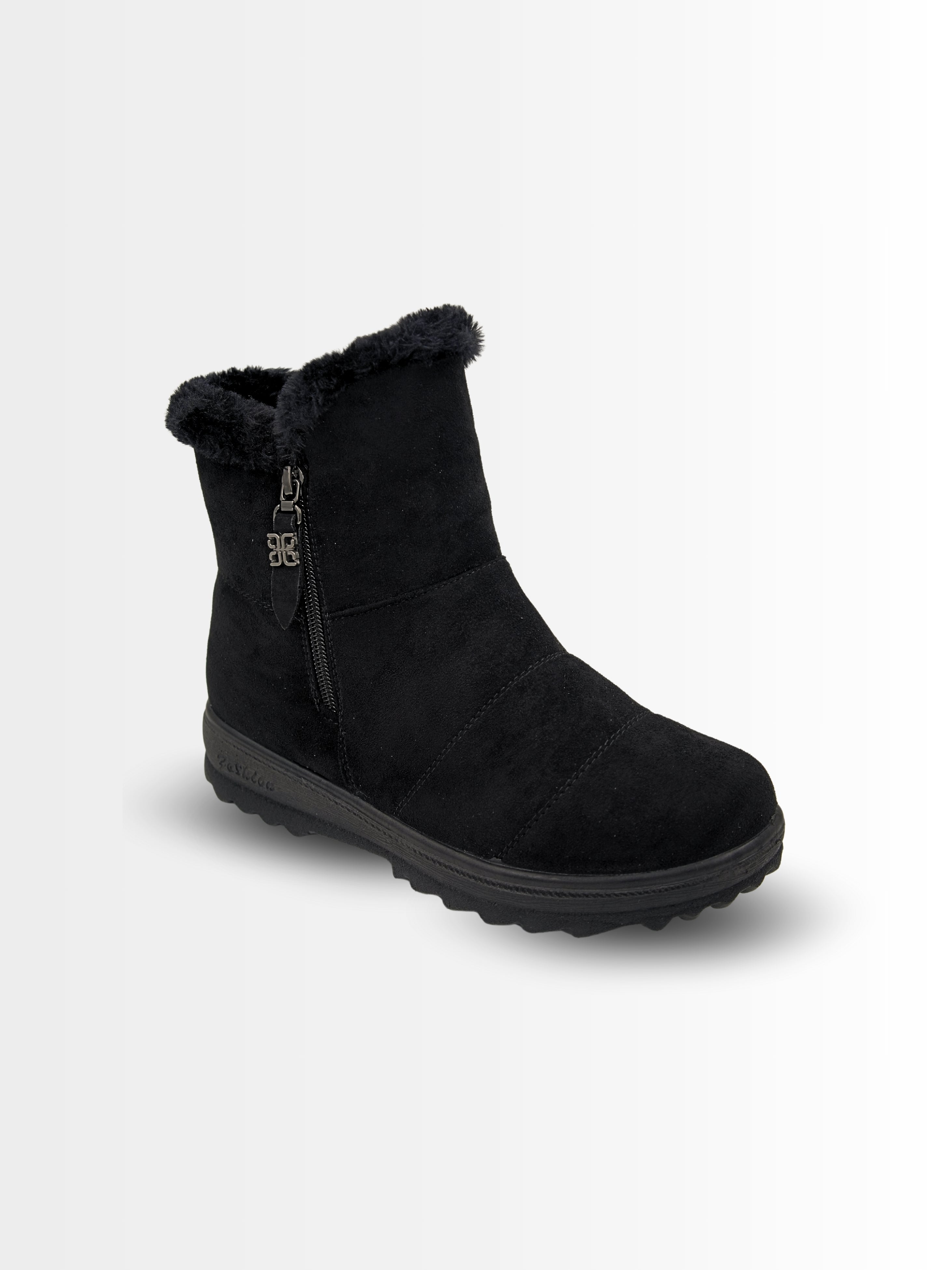 Blaire Suede Ankle Fur Boots