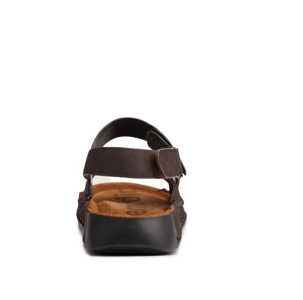 Double Strap Nubuck Leather Sandals